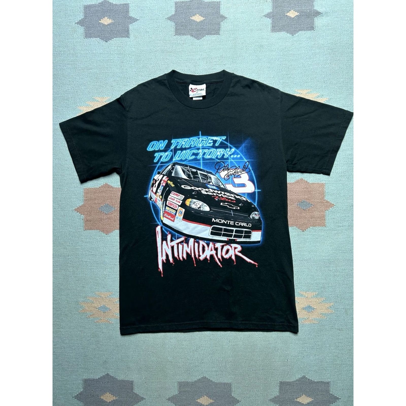 Vintage VINTAGE Dale Earnhardt intimidator on target nascar NOS medium graphic t shirt Mens T-Shirt M Black Size US M / EU 48-50 / 2 - 2 Thumbnail