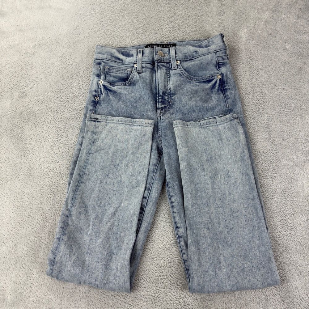 Veronica Beard Veronica Beard Jeans Ryleigh Slim Straight High Rise Women’ Size 25" / US 0 / IT 36 - 7 Thumbnail