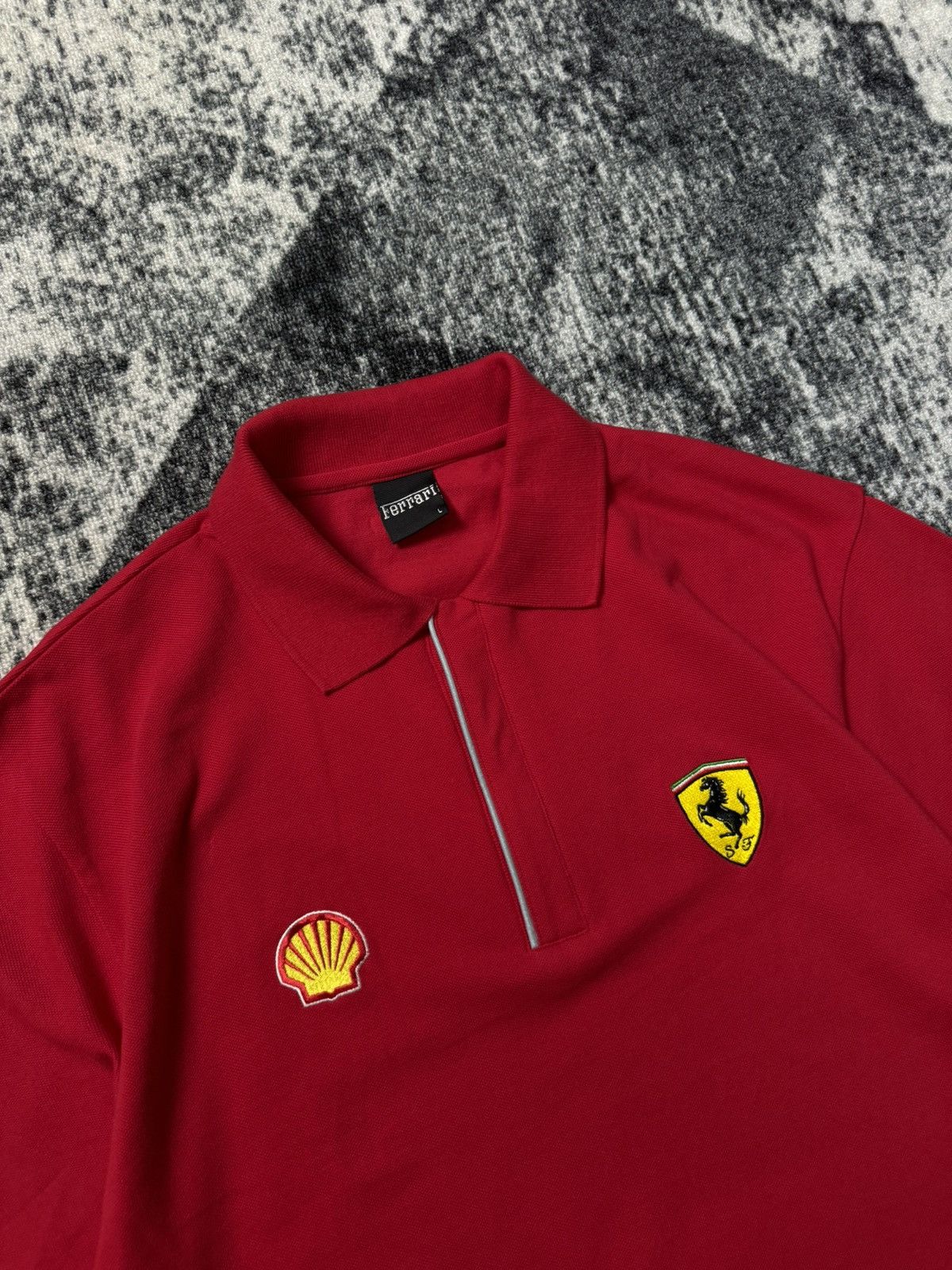 Ferrari Vintage Ferrari Polo Racing Polo T Shirt Michael Schumacher Size US L / EU 52-54 / 3 - 3 Thumbnail