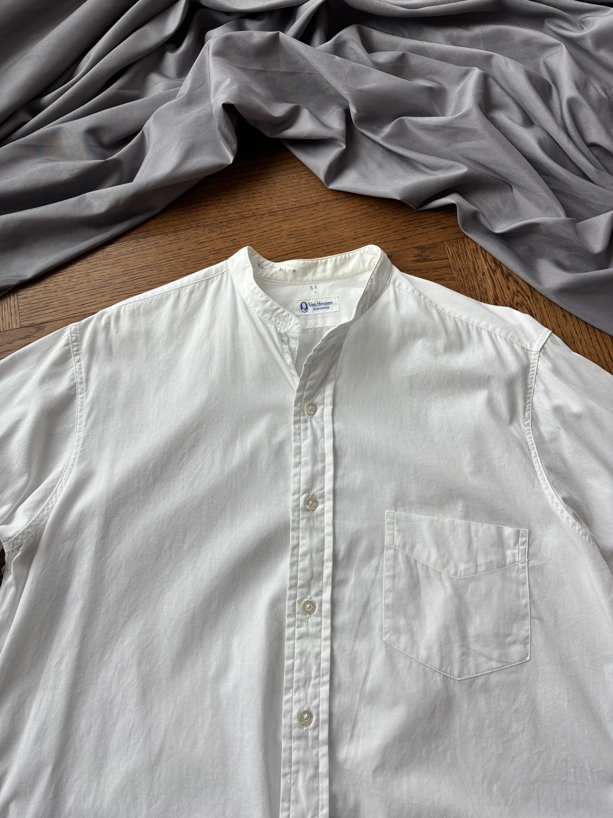 Van Heusen × Vintage 1940s Van Heusen Shirt Vintage Detachable Collar WW2 Sanfor Size US S / EU 44-46 / 1 - 3 Thumbnail
