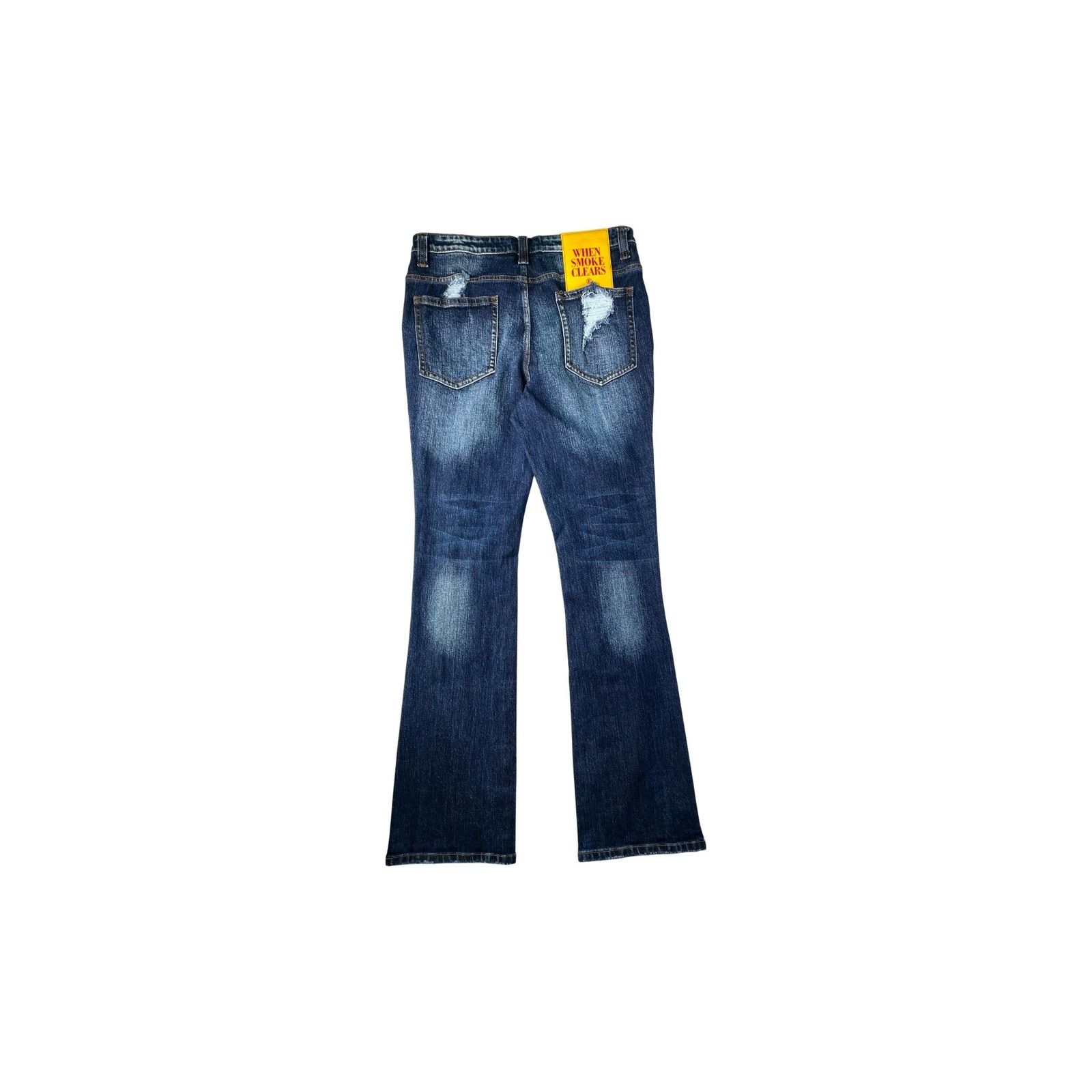 Whensmokeclears When Smoke Clears "Fumi Diamond" Dark Wash Jeans Size US 32 / EU 48 - 2 Thumbnail