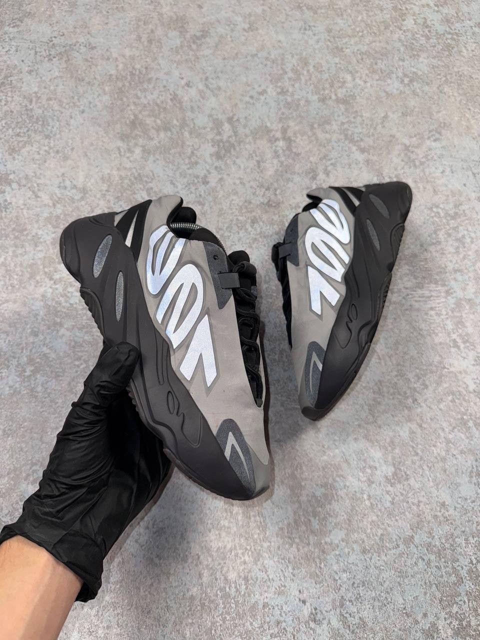 Adidas Adidas Yeezy Boost 700 MNVN Grey Metallic Sneakers Size US 6.5 / EU 39-40 - 1 Thumbnail