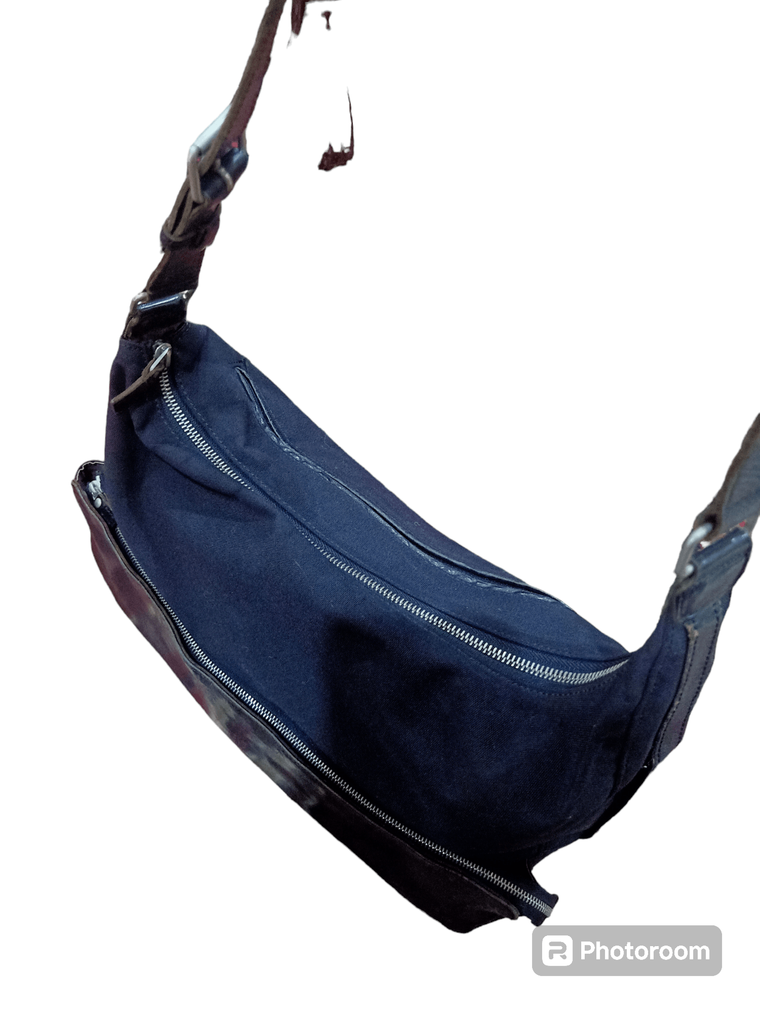 Y's × Yohji Yamamoto Y'saccs Leather Canvas Sling Bag Size ONE SIZE - 5 Thumbnail