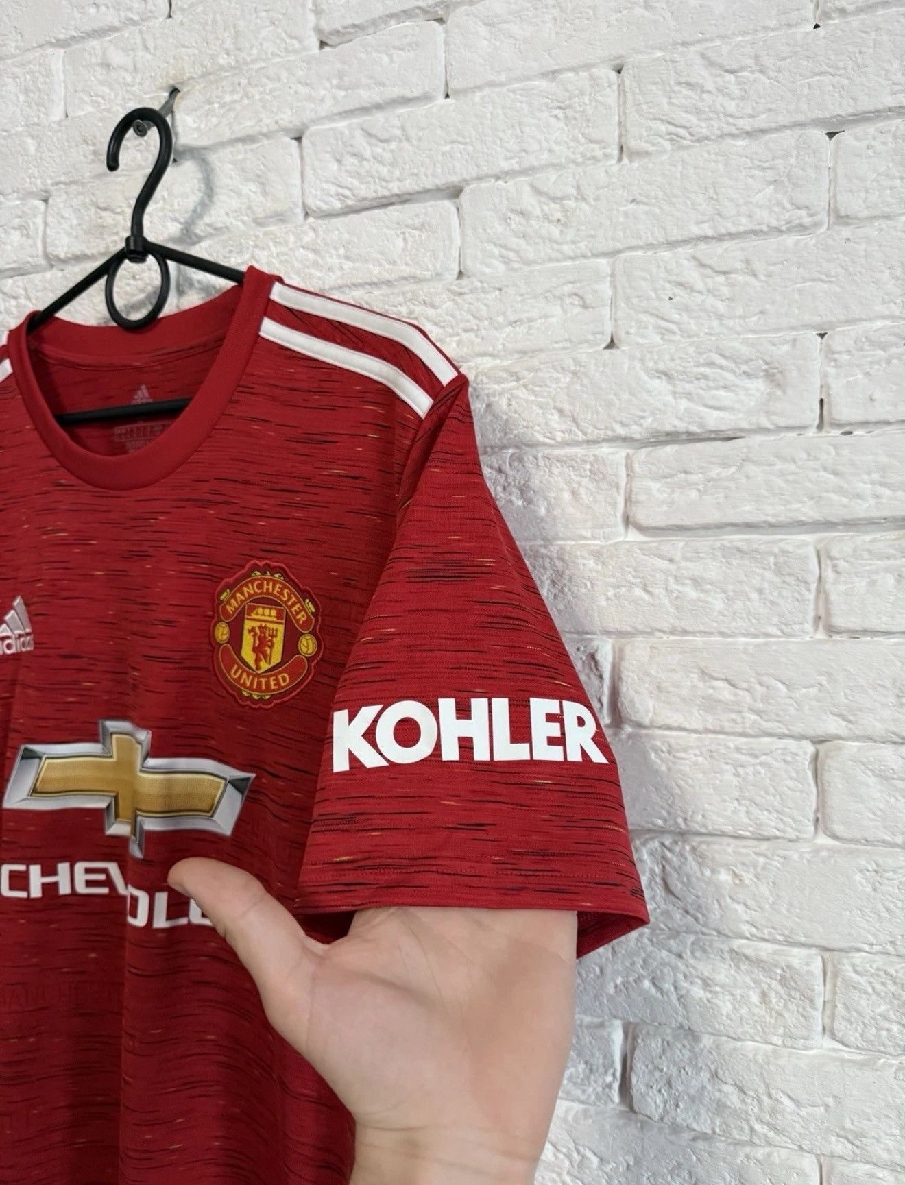Adidas Adidas Manchester United 2021 Home Jersey New Football Shirt Size US L / EU 52-54 / 3 - 3 Thumbnail