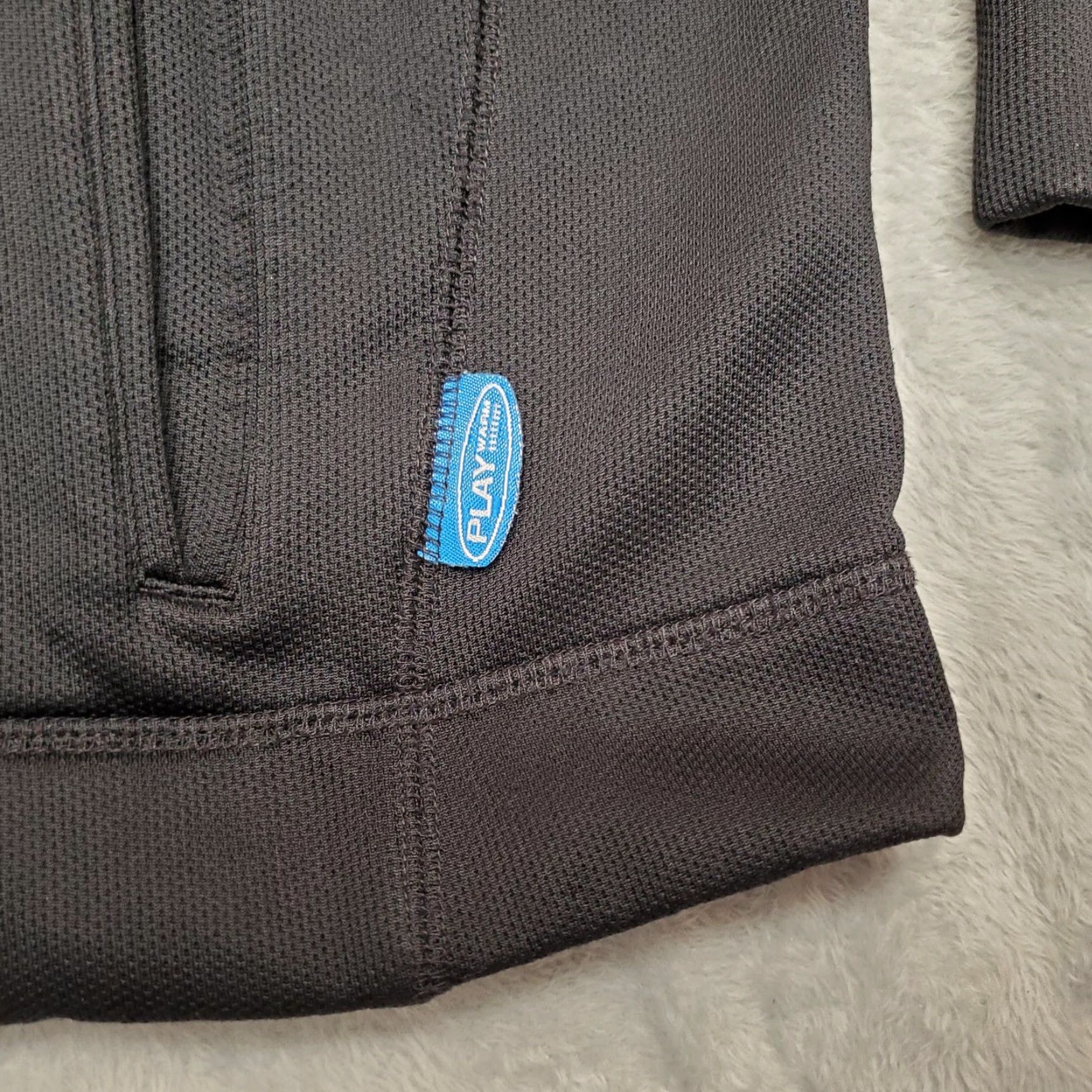 Reebok VINTAGE Reebok Jacket Men XL Black Playwarm 1/4 Zip Pullover Performance Fleece Size US XL / EU 56 / 4 - 6 Thumbnail