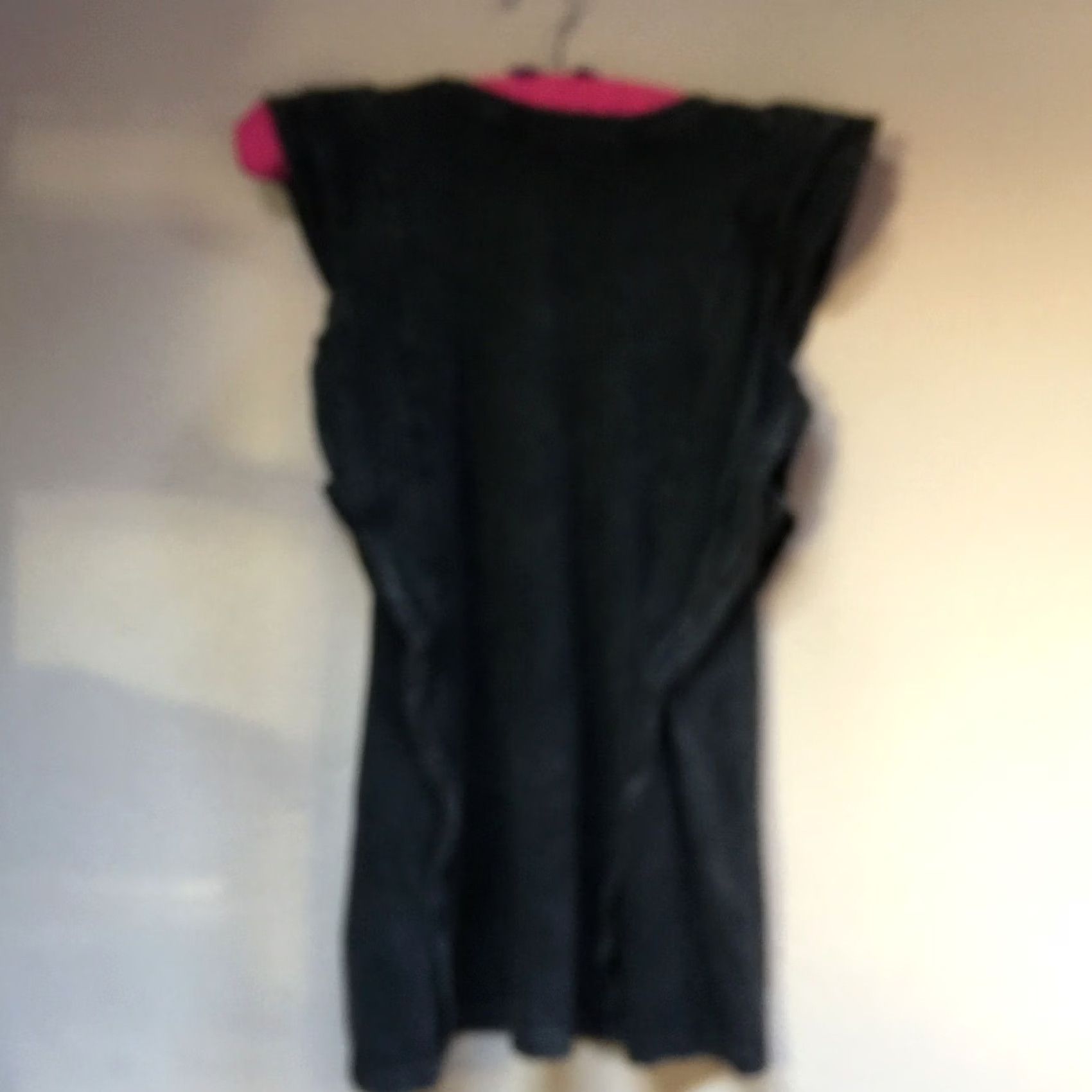 Anthropologie Anthropologie Eri + Ali Women Sleeveless Ruffle Tank Top Medium Black Casual New Size M / US 6-8 / IT 42-44 - 2 Thumbnail