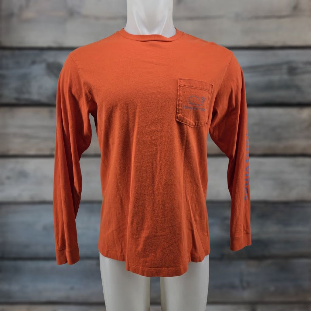 Vineyard Vines Vineyard Vines Shirt Mens S Orange Long Sleeve Whale Size US S / EU 44-46 / 1 - 1 Thumbnail