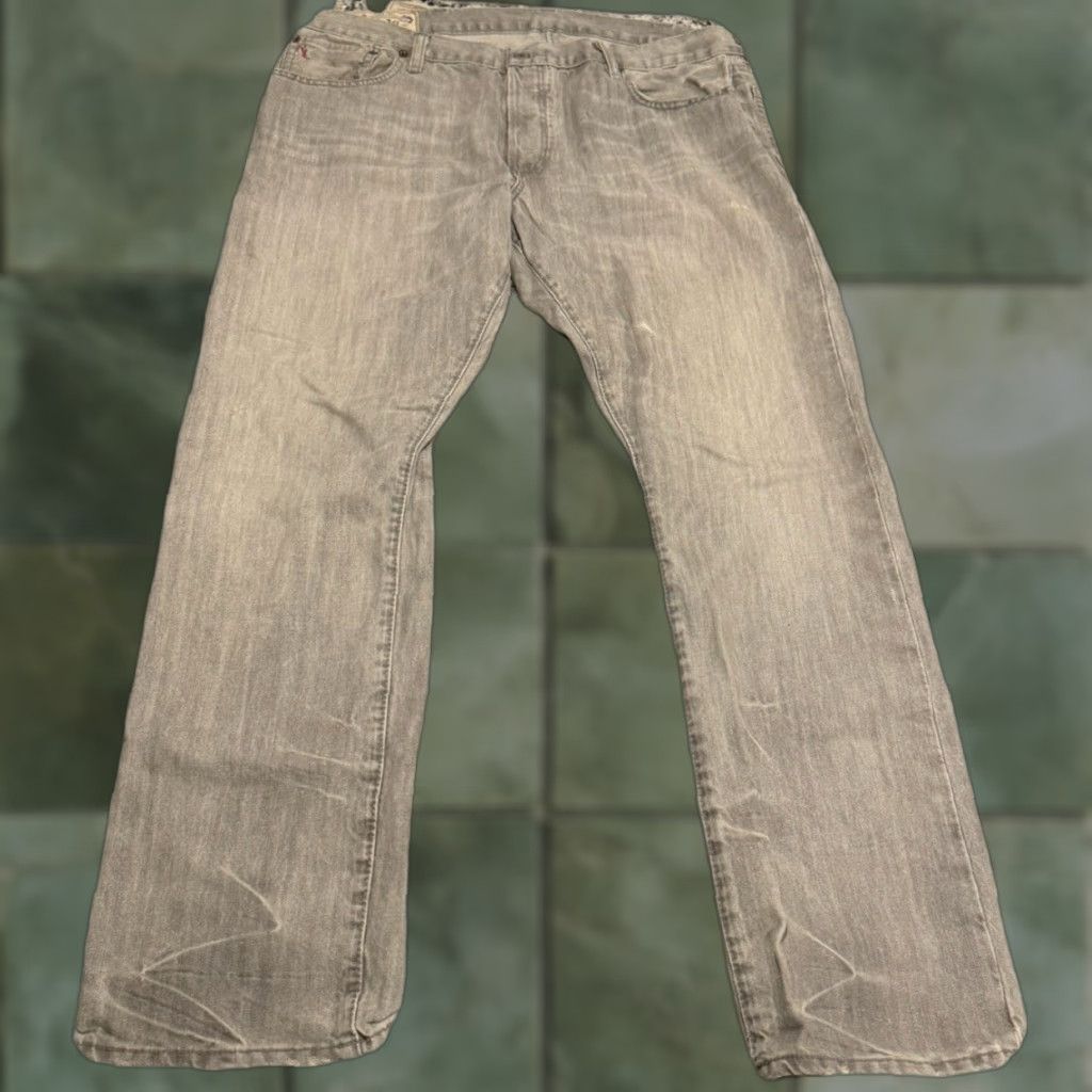 Polo Ralph Lauren VINTAGE Polo Ralph Lauren Men’s Slim Straight Jeans Size 38x30.5 Gray Wash Denim Mens Size US M / EU 48-50 / 2 - 1 Thumbnail