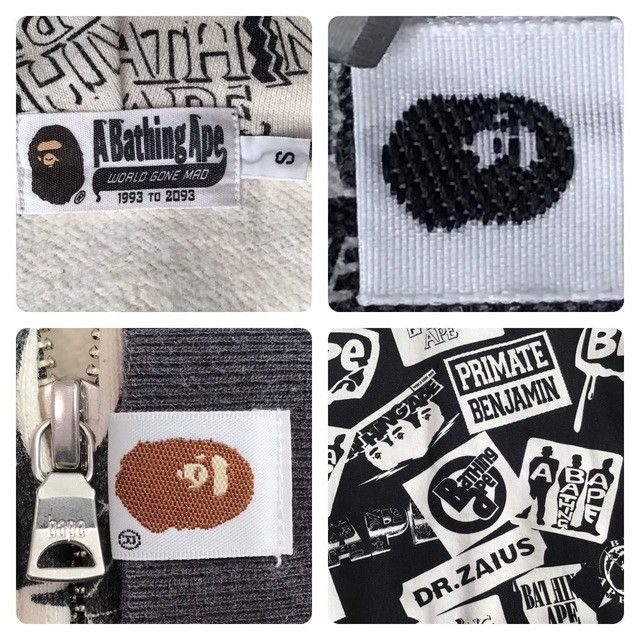 Bape × Nigo BAPE Mix logo full zip hoodie a bathing ape NIGO Size US S / EU 44-46 / 1 - 6 Thumbnail