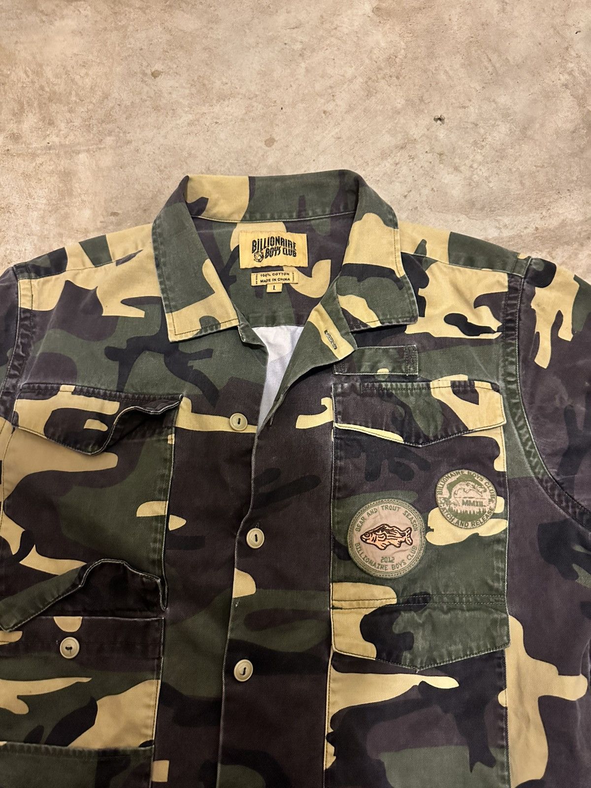 Billionaire Boys Club Billionaire Boys Club x Pharrell F/W12 Camo Button Up Shirt Size US L / EU 52-54 / 3 - 3 Thumbnail