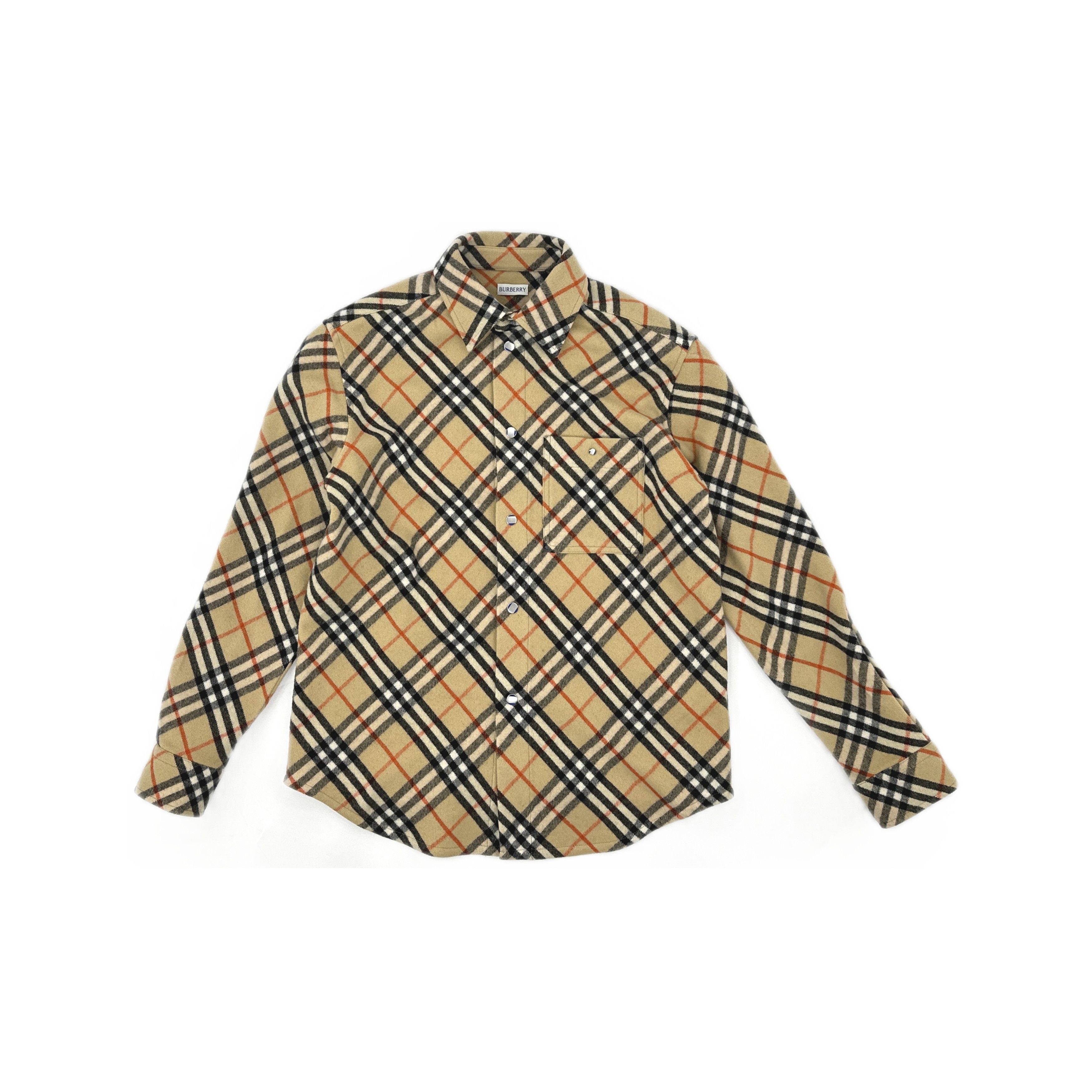 Burberry Burberry Check Wool Button Up Shirt Size S Size US S / EU 44-46 / 1 - 1 Thumbnail