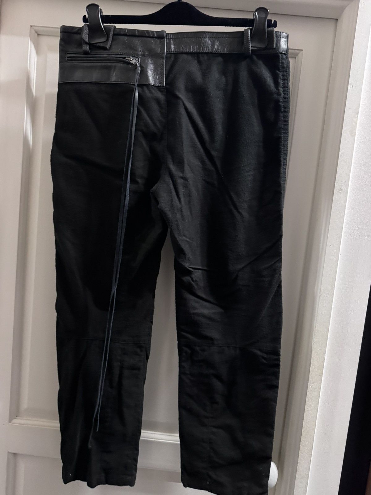 Haider Ackermann Haider Ackermann velvet and leather patchwork suit Size 52S - 9 Thumbnail