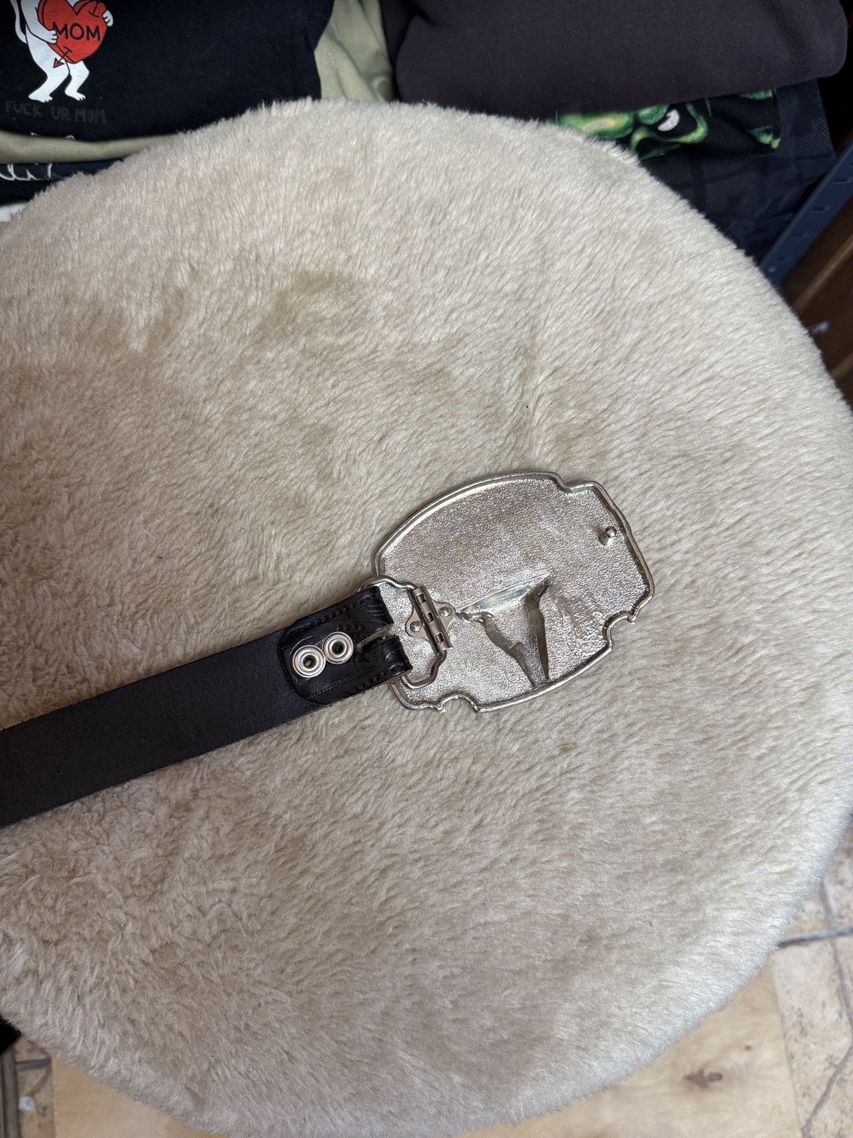 Cowboy Equipment Gaucho Texas Leather Cowboy Heritage Belt Black Size ONE SIZE - 7 Thumbnail
