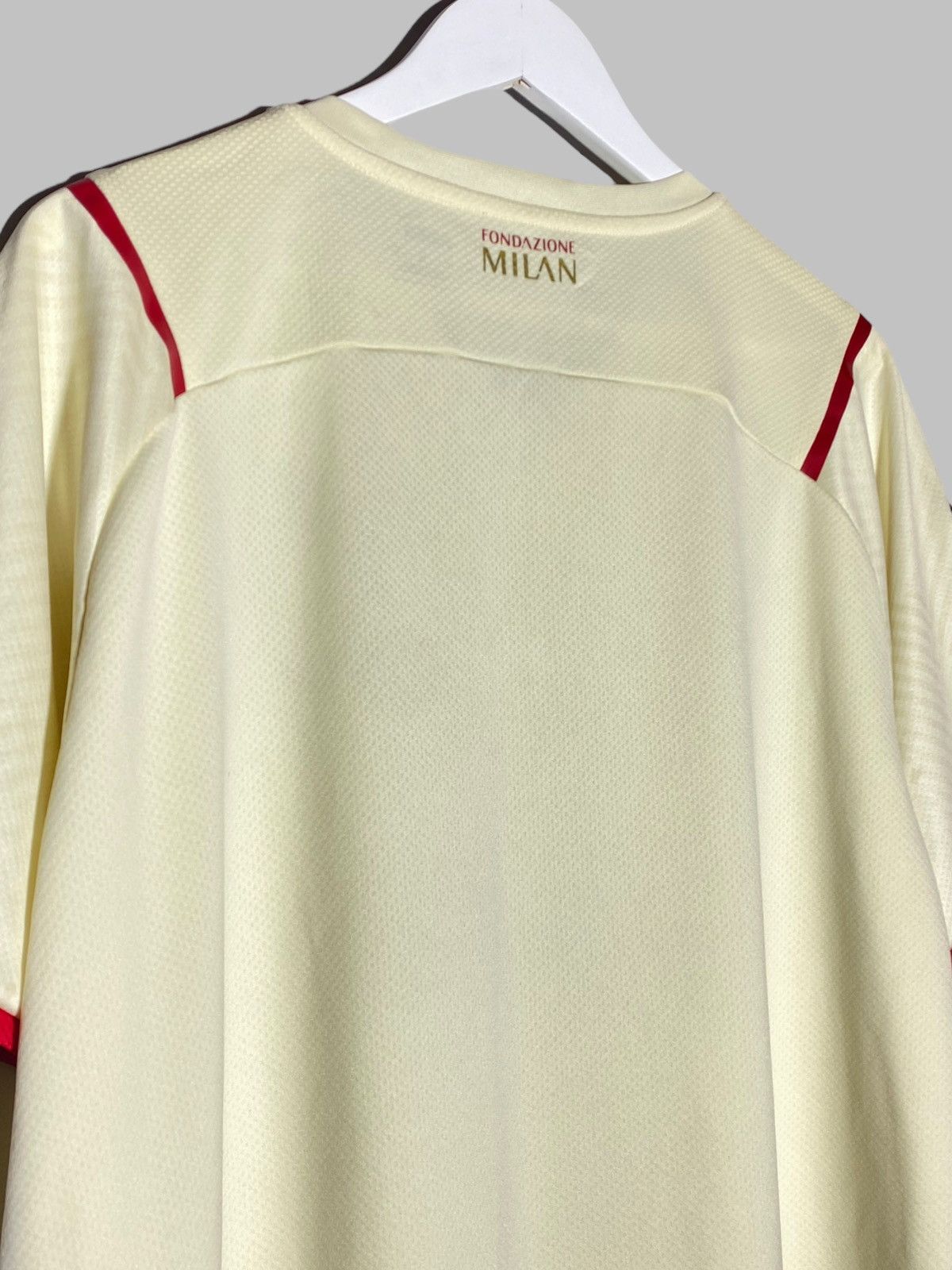 Puma AC Milan Puma Away Jersey 2020/21 Beige With Red Stripe Size US XL / EU 56 / 4 - 14 Thumbnail