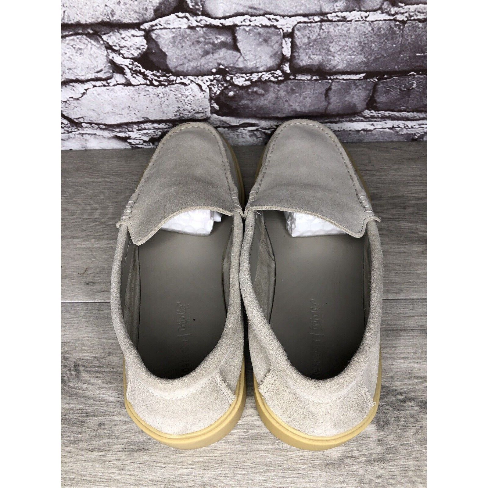 Nordstrom Nordstrom Ortholite NOEZRA-LEA Light Gray Suede Loafers Shoe Size US 11 / EU 44 - 23 Thumbnail
