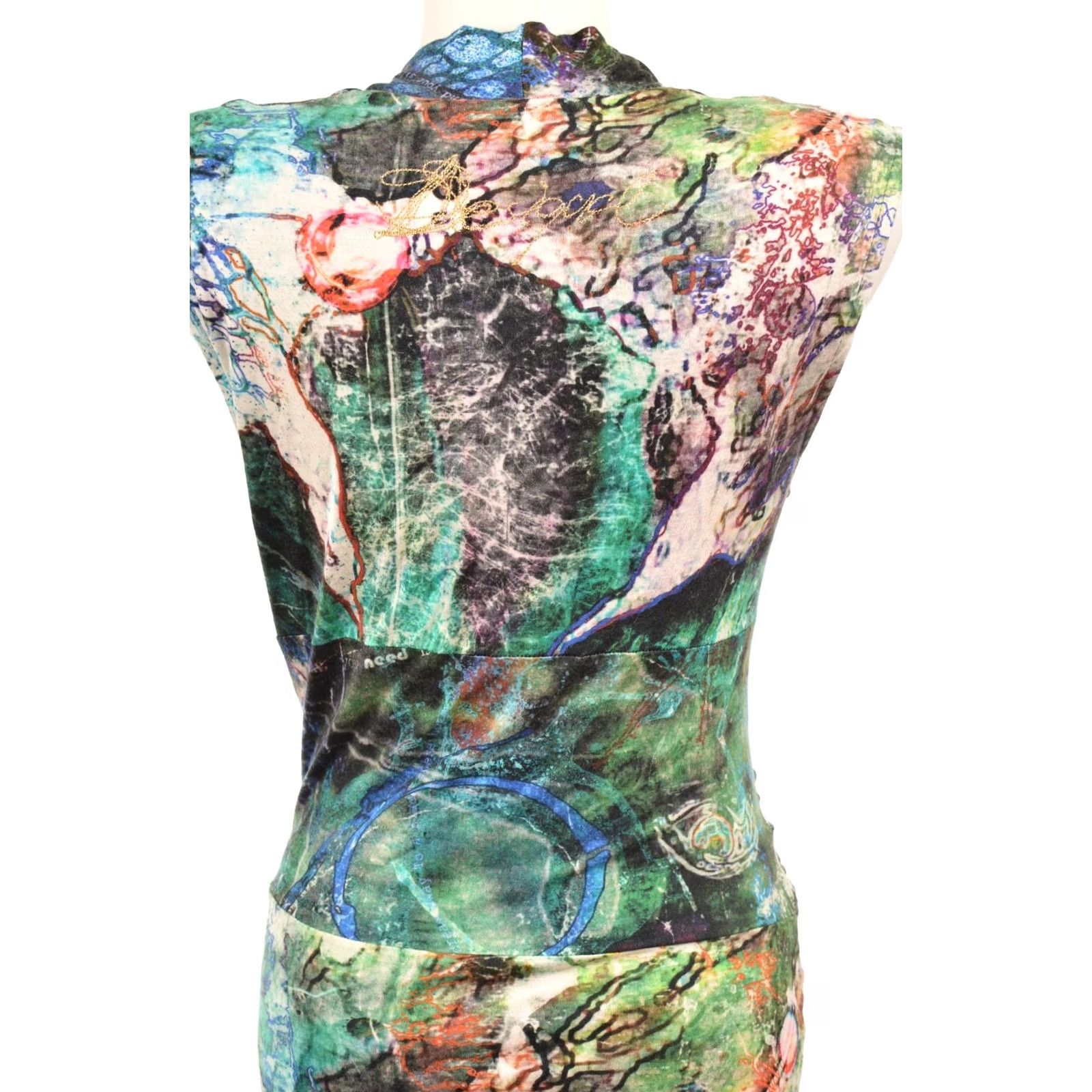 Desigual Desigual Dream Runway Viscose Dress, 16V2079 4000, Size M, Multicolor, Tank Dress, Short Dress, Women, Regular, 100% Viscose Size M / US 6-8 / IT 42-44 - 6 Thumbnail