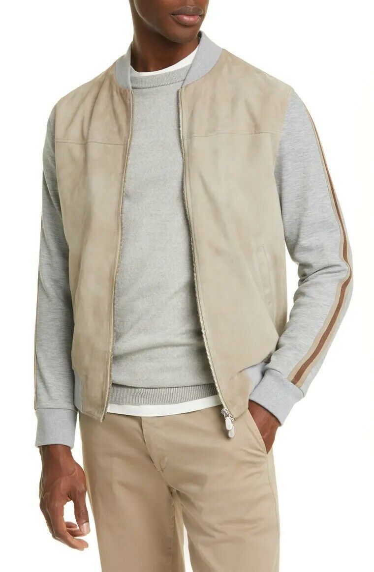 Eleventy Eleventy suede bomber jacket Size US S / EU 44-46 / 1 - 1 Thumbnail