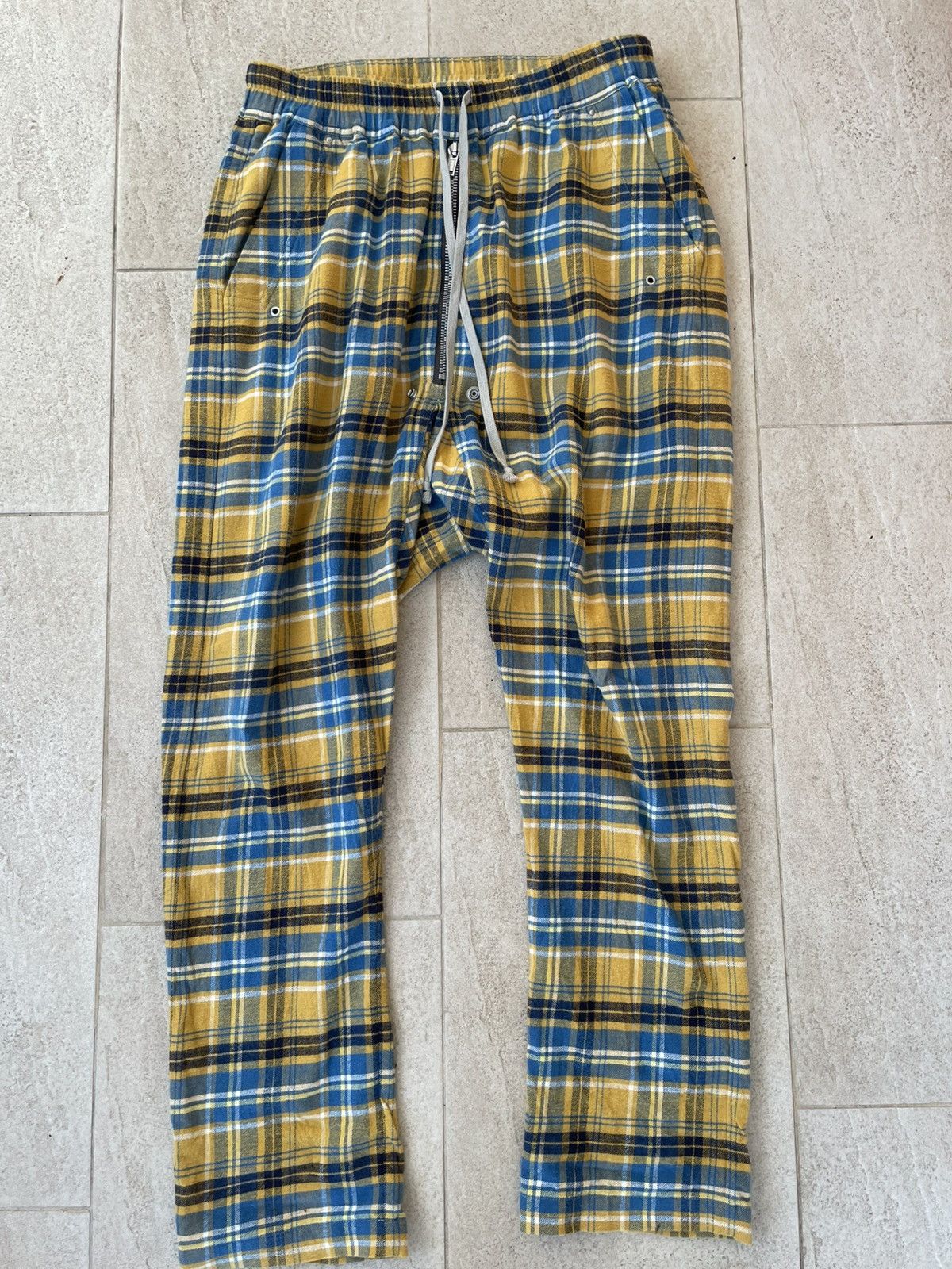 Rick owens acid plaid pants チェック柄 Rick Owens Rick Owens Acid Plaid Pants | Grailed