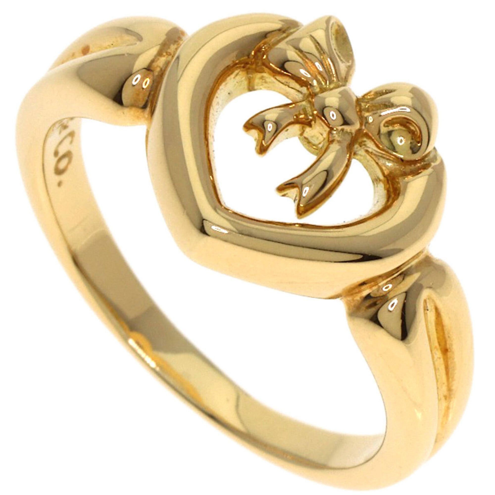 Tiffany & Co. Tiffany & Co. Ribbon Heart Ring, 18K Yellow Gold, Women's. Size ONE SIZE - 1 Thumbnail