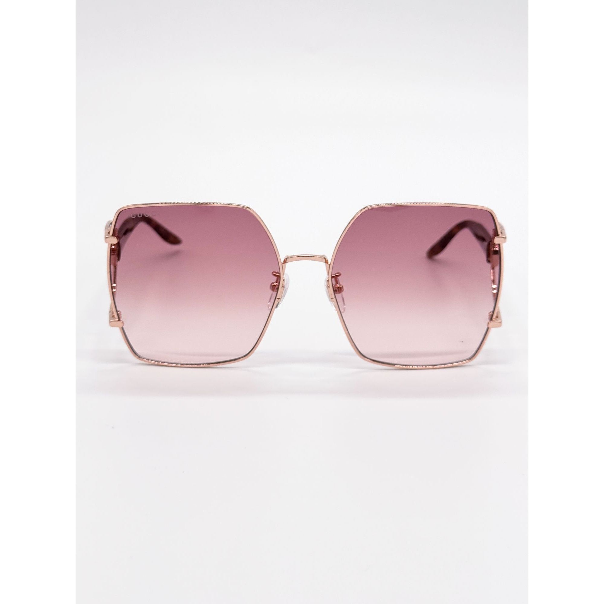 Gucci NEW GUCCI SUNGLASSES GG1564SA 004 GOLD/PINK OVERSIZED WOMEN Size ONE SIZE - 4 Thumbnail