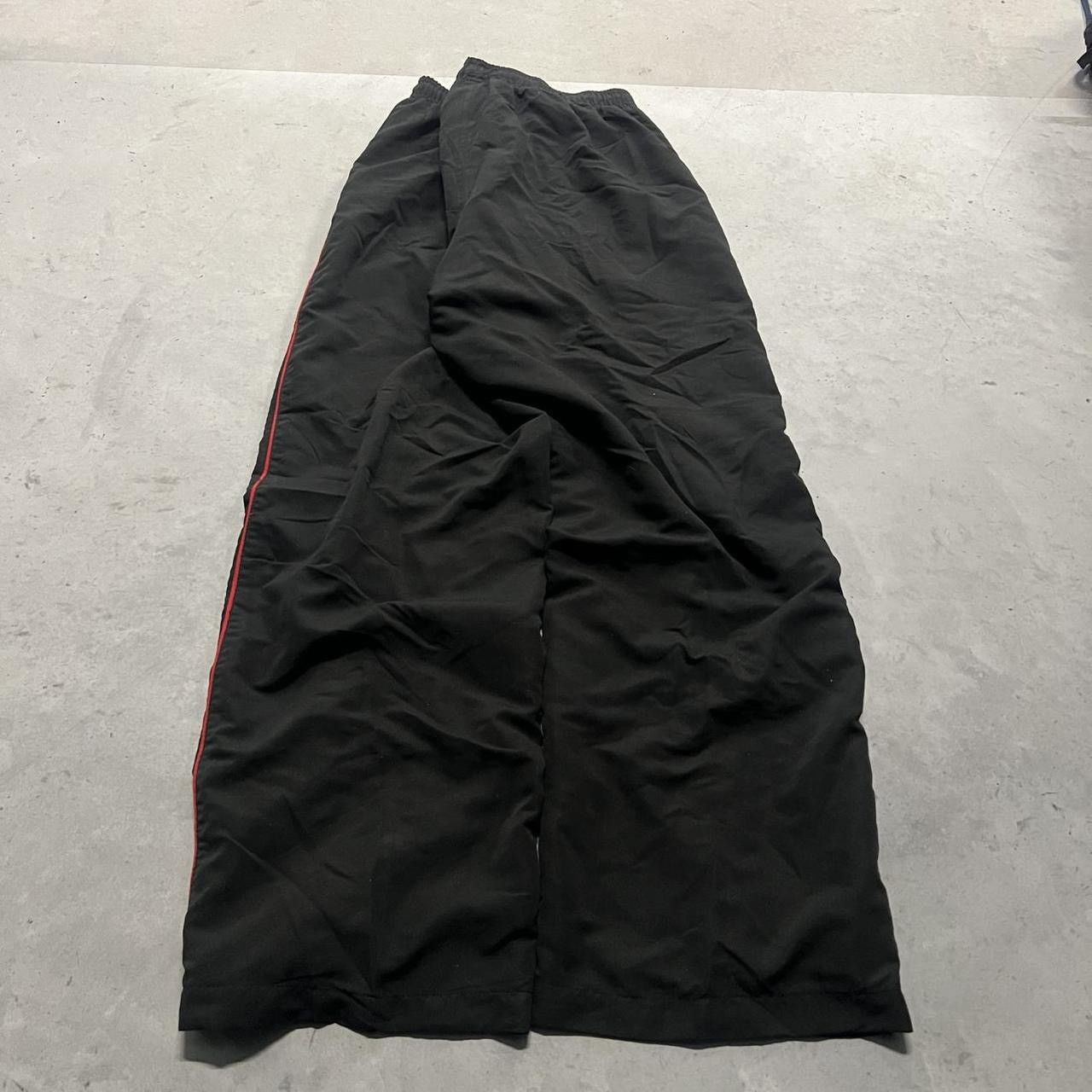 Vintage Crazy Vintage Baggy Black and red wide leg Track pants Size US 34 / EU 50 - 5 Thumbnail