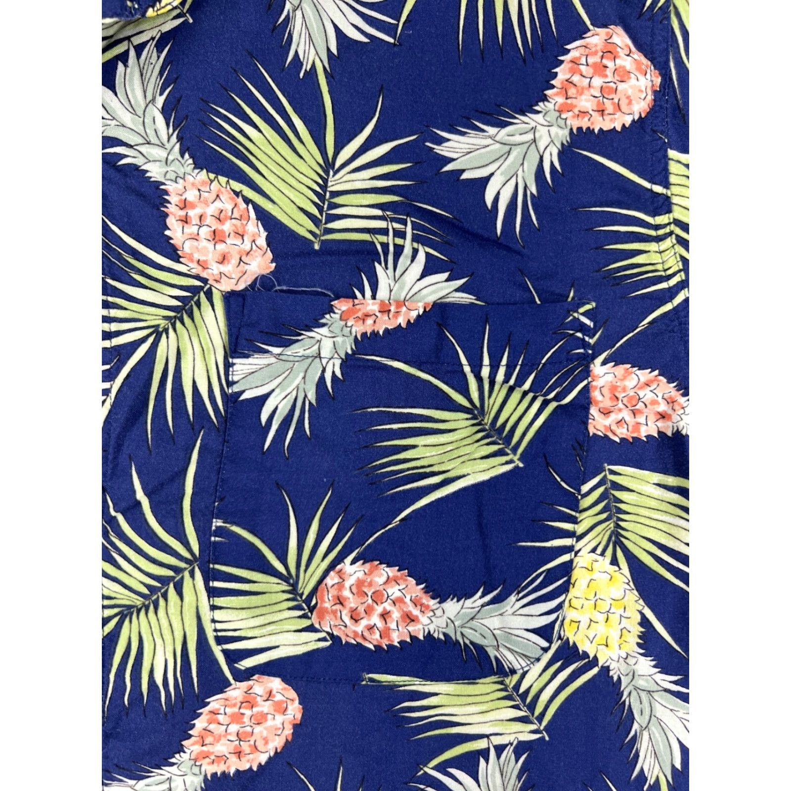 Vintage imprints Shirt Adult Large Blue Pineapple All Over Print 100% Rayon Hawaiian Size US L / EU 52-54 / 3 - 6 Thumbnail