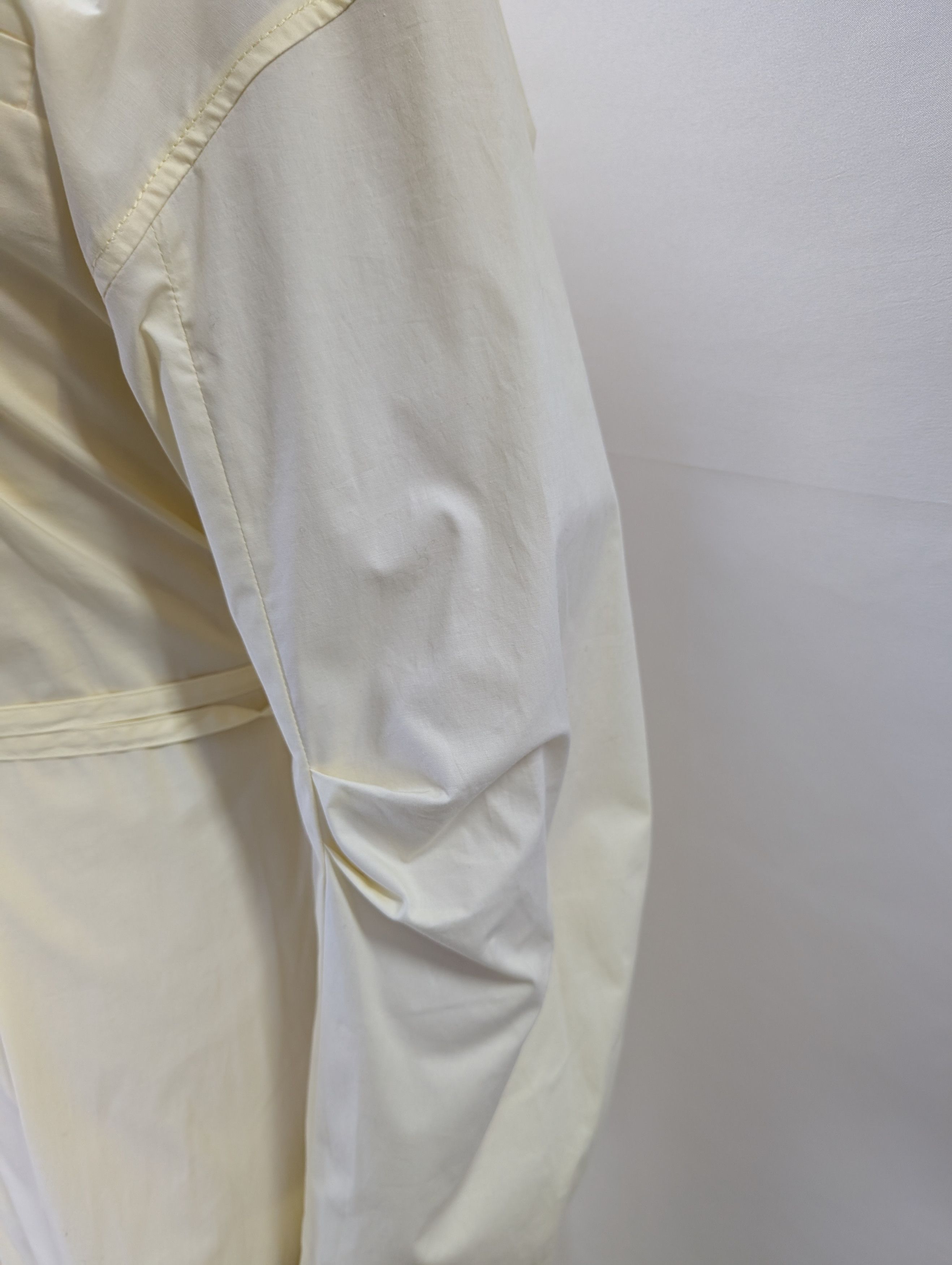 Acne Studios Light Yellow Long Sleeve Shirt Dress Size XXS / US 00 / IT 34 - 4 Thumbnail