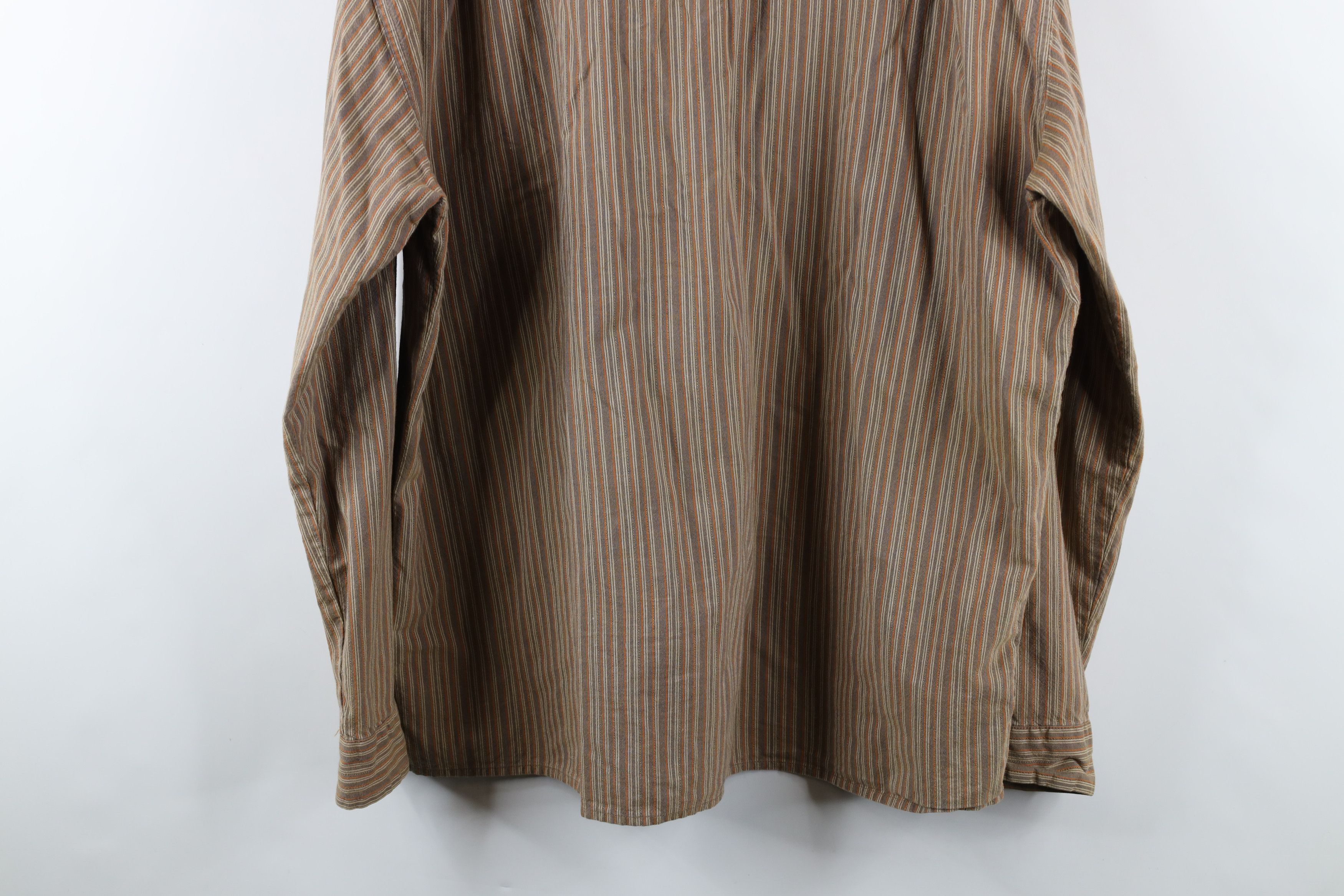Tommy Hilfiger × Vintage Vintage 90s Tommy Hilfiger Heavyweight Striped Button Shirt Size US XXL / EU 58 / 5 - 13 Thumbnail