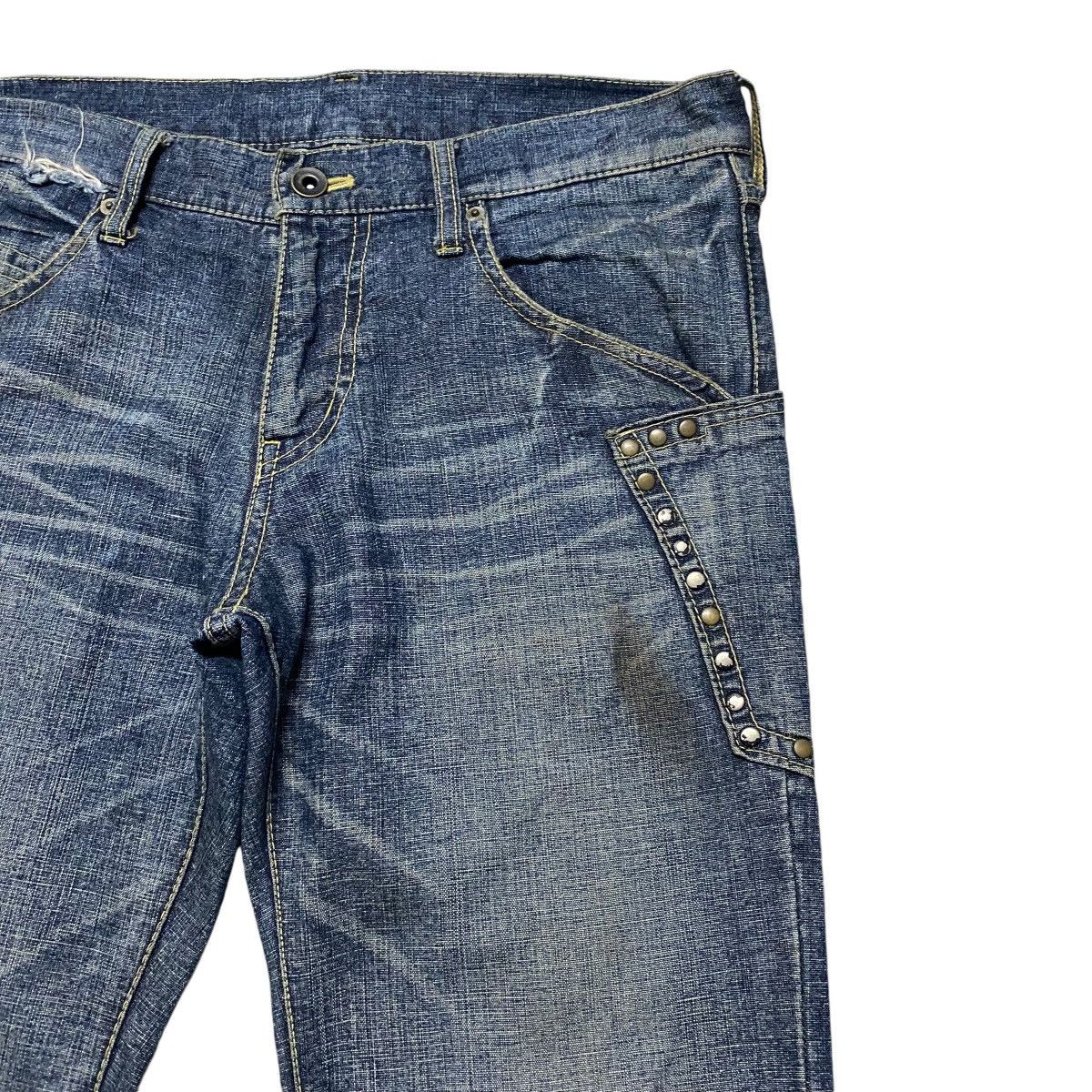 ABAHOUSE ABAHOUSE Rusty Denim Studded Jeans Size US 31 - 5 Thumbnail
