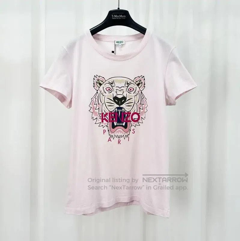 Kenzo Kenzo Pink Tiger Print Short Sleeve T-Shirt . Size M / US 6-8 / IT 42-44 - 1 Thumbnail