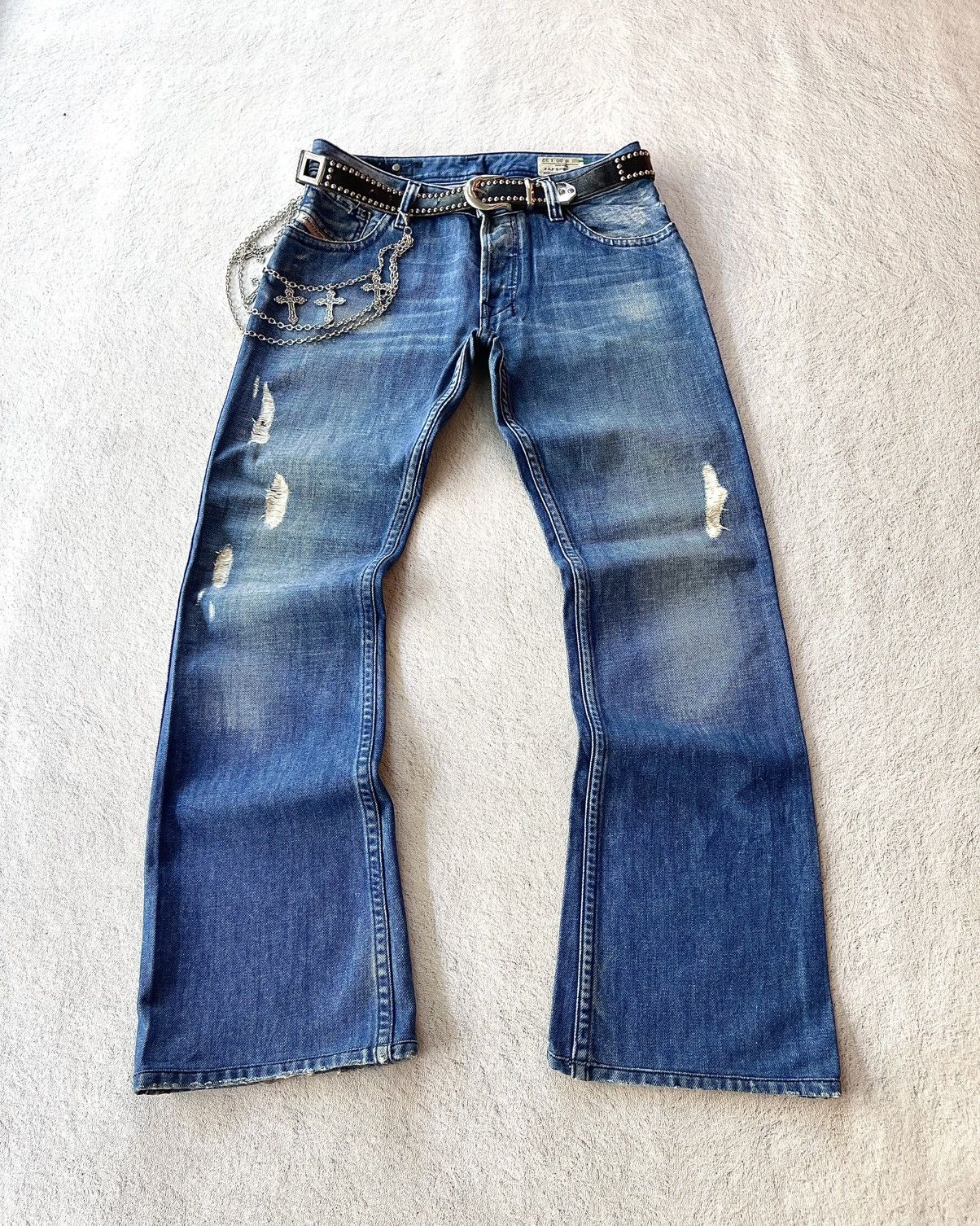 Diesel Distressed Diesel Zaf Special Flared Size US 31 - 1 Thumbnail