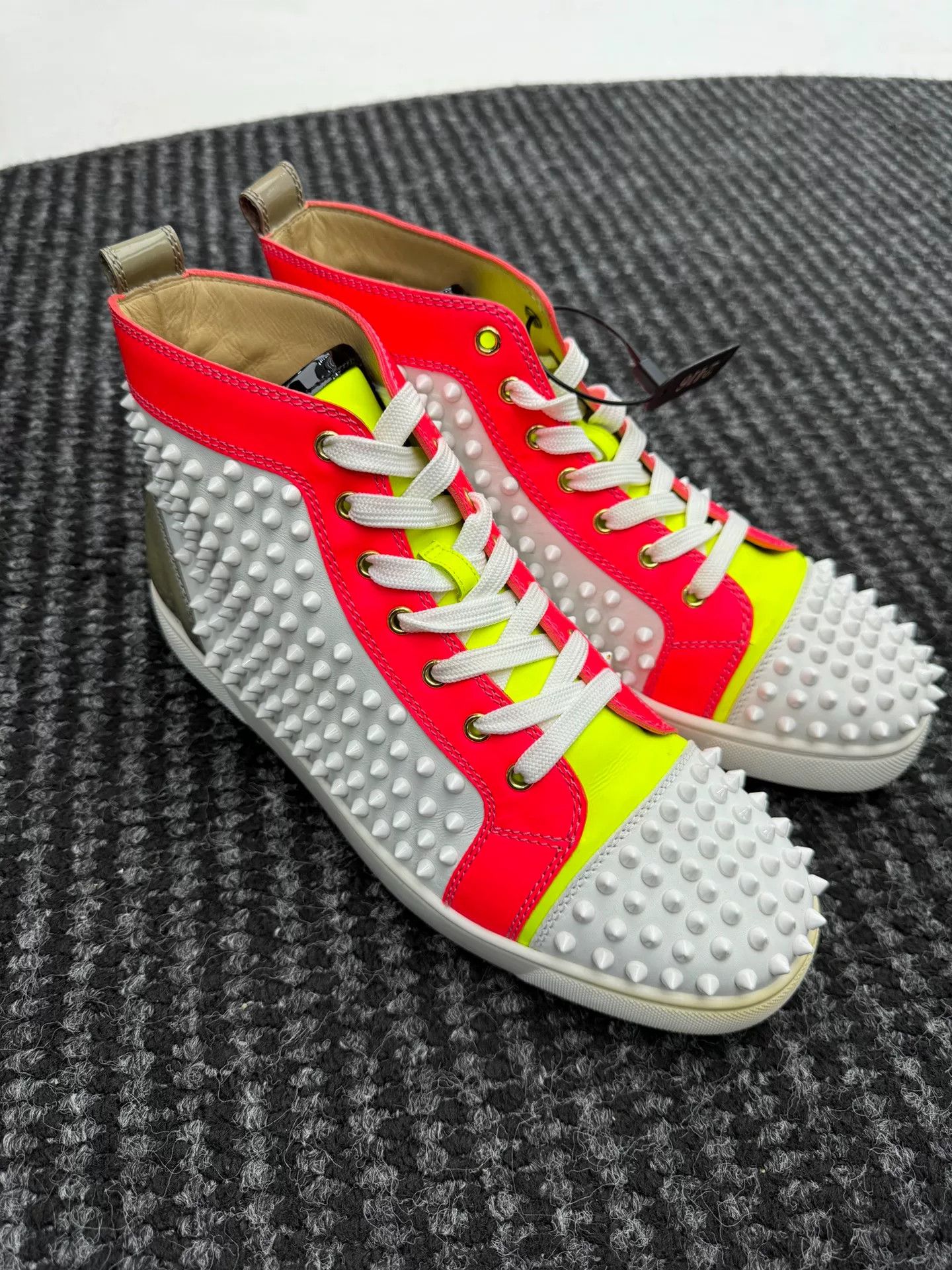 Christian Louboutin Men's Christian Louboutin High-Top Studded Shoes Size US 9.5 / EU 42-43 - 1 Thumbnail