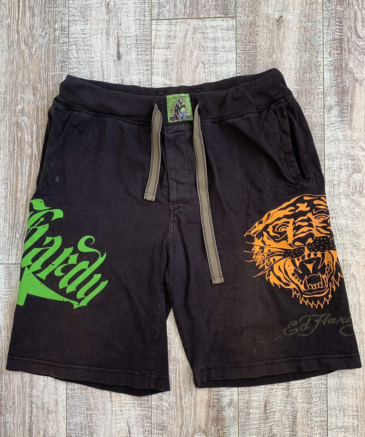 Ed Hardy × Vintage Vintage Ed Hardy shorts Size US 32 / EU 48 - 1 Thumbnail