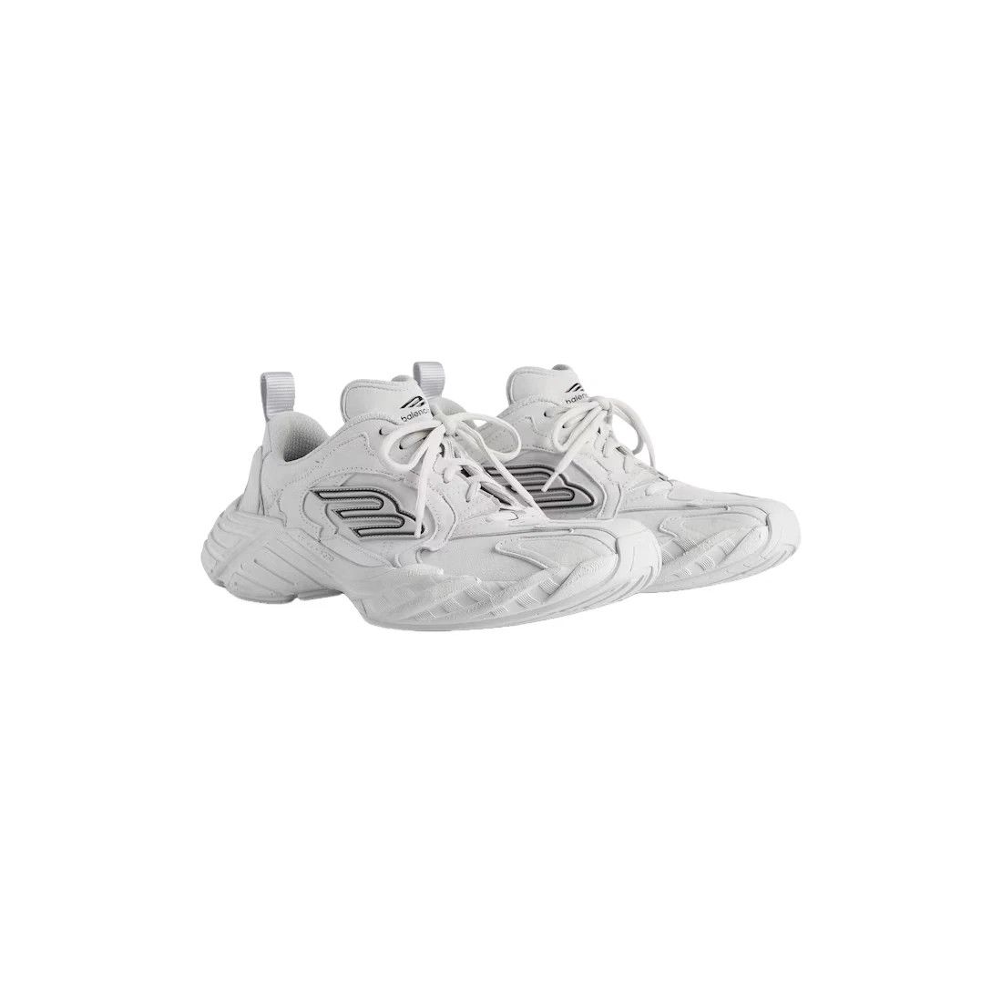 BALENCIAGA Monday Men's Light Gray Sneakers $995 New Auth