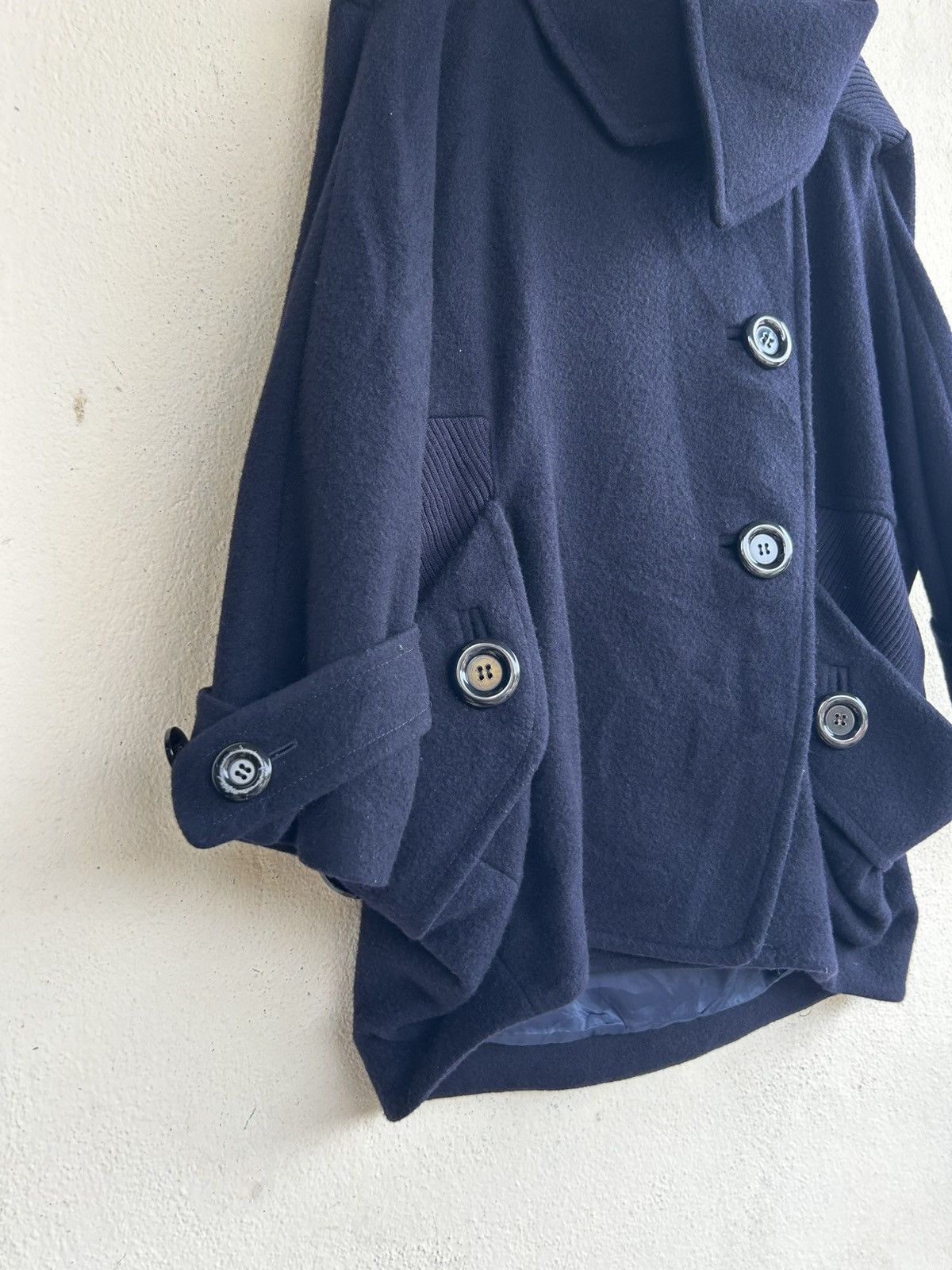Issey Miyake Mercibeaucoup Buttons Up Wool Jacket Size ONE SIZE - 6 Thumbnail