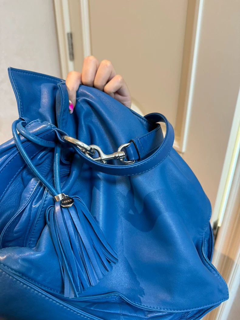 Loewe loewe Lambskin tassel drawstring bucket bag 2503-Nextarrow Size ONE SIZE - 8 Thumbnail