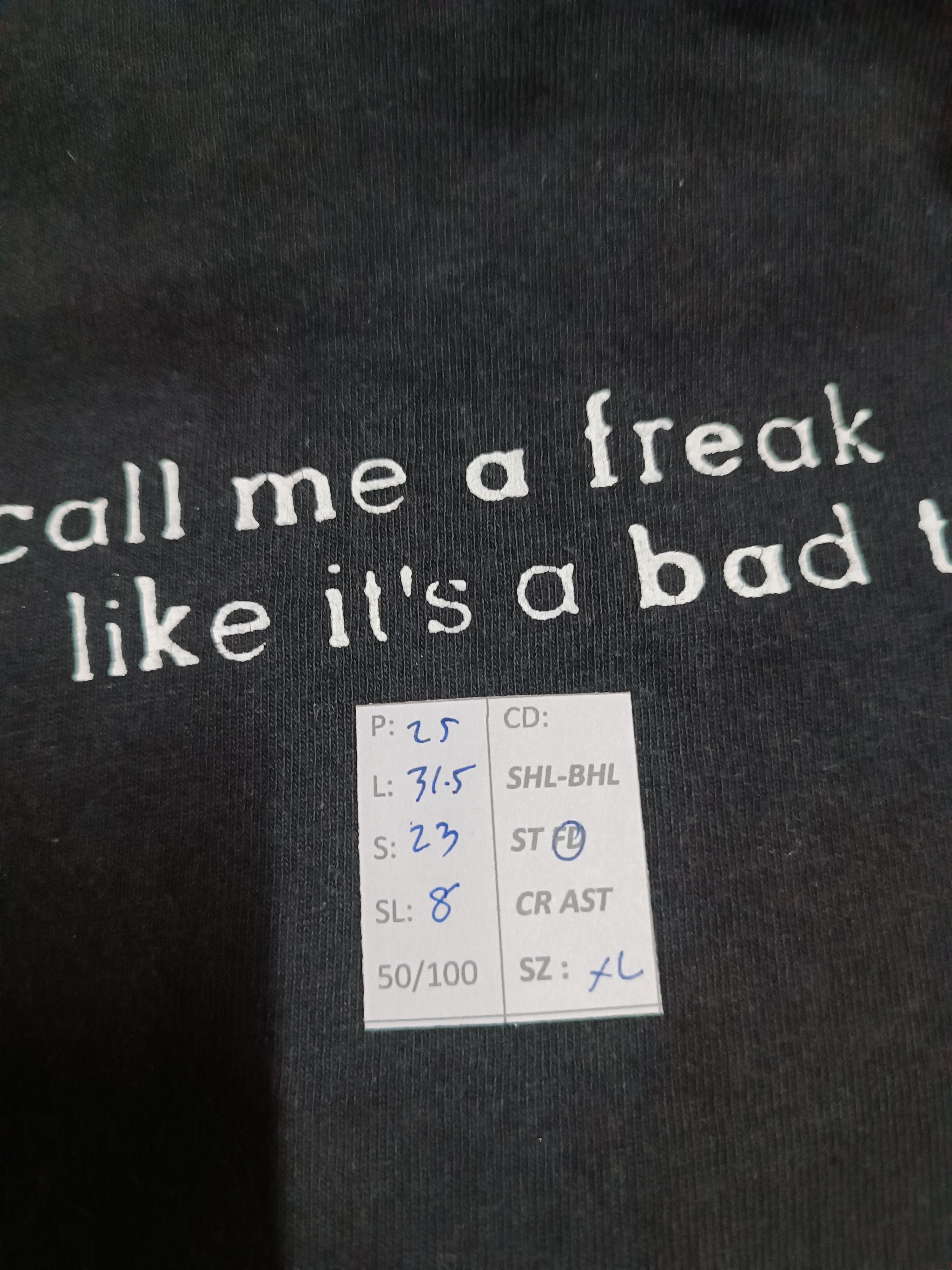 Vintage VINTAGE 90'S YOU CALL ME A FREAK TEE HUMOR FUNNY T VERY RARE Size US XL / EU 56 / 4 - 14 Thumbnail
