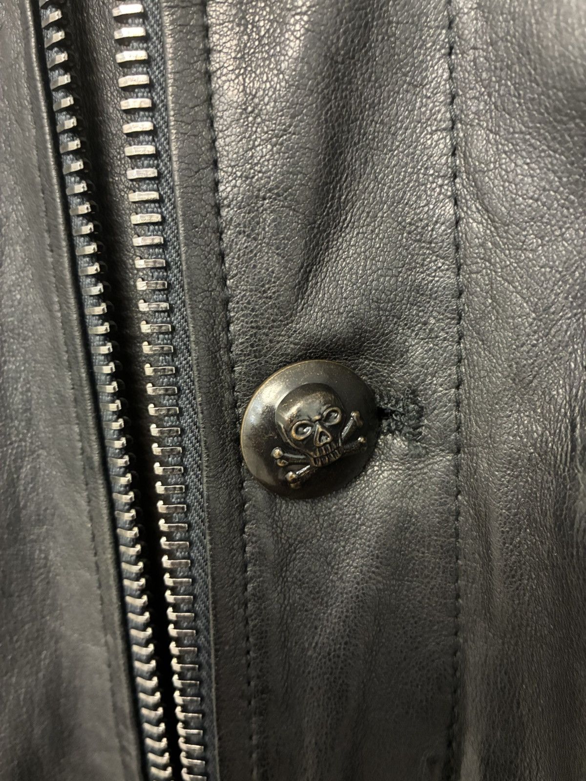 John Varvatos Biker Moto Leather Jacket EU 52 USA 42 Size US L / EU 52-54 / 3 - 11 Thumbnail