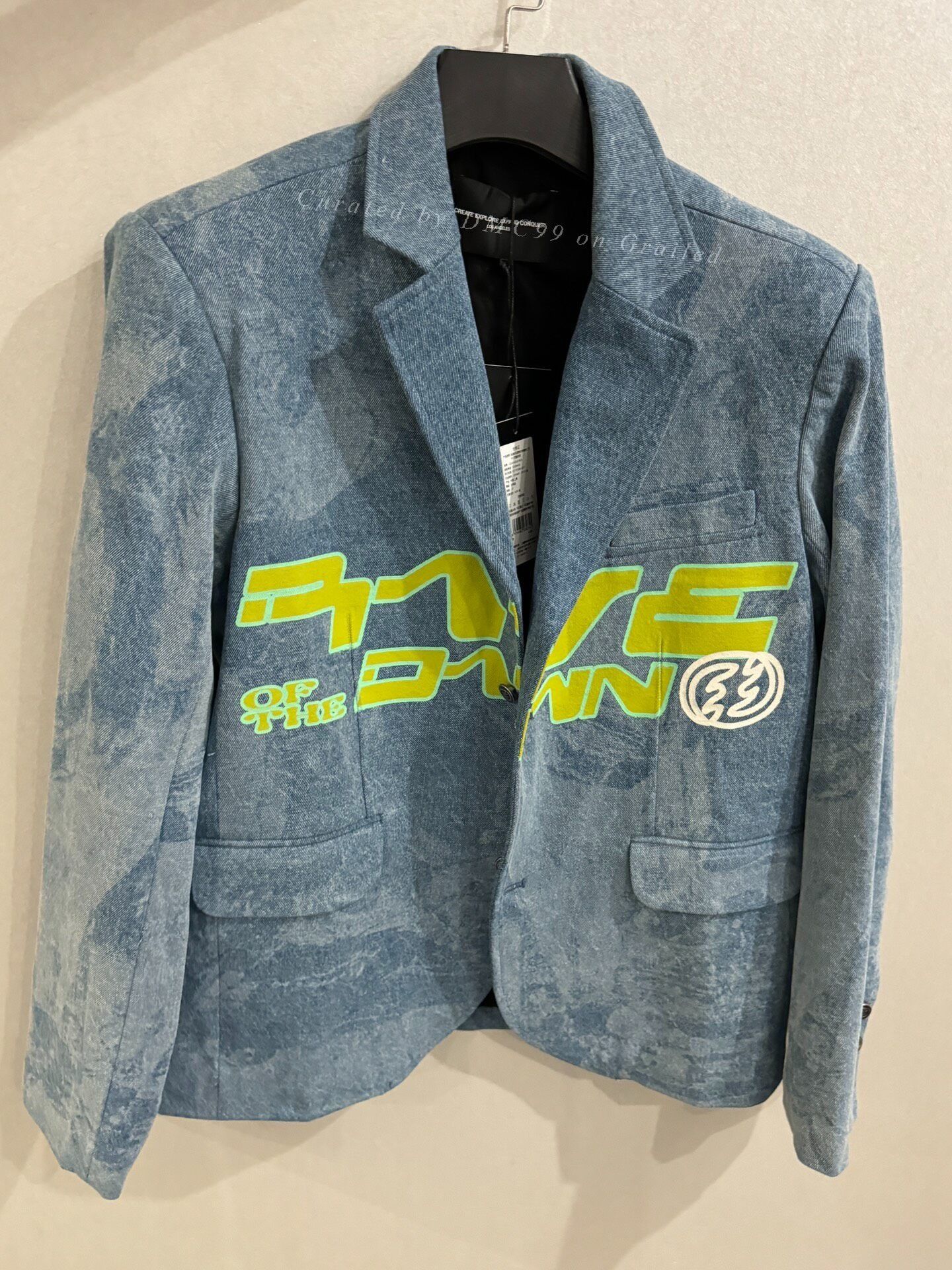 CEJ CEEC Laser Denim Print Blazer Size US S / EU 44-46 / 1 - 1 Thumbnail