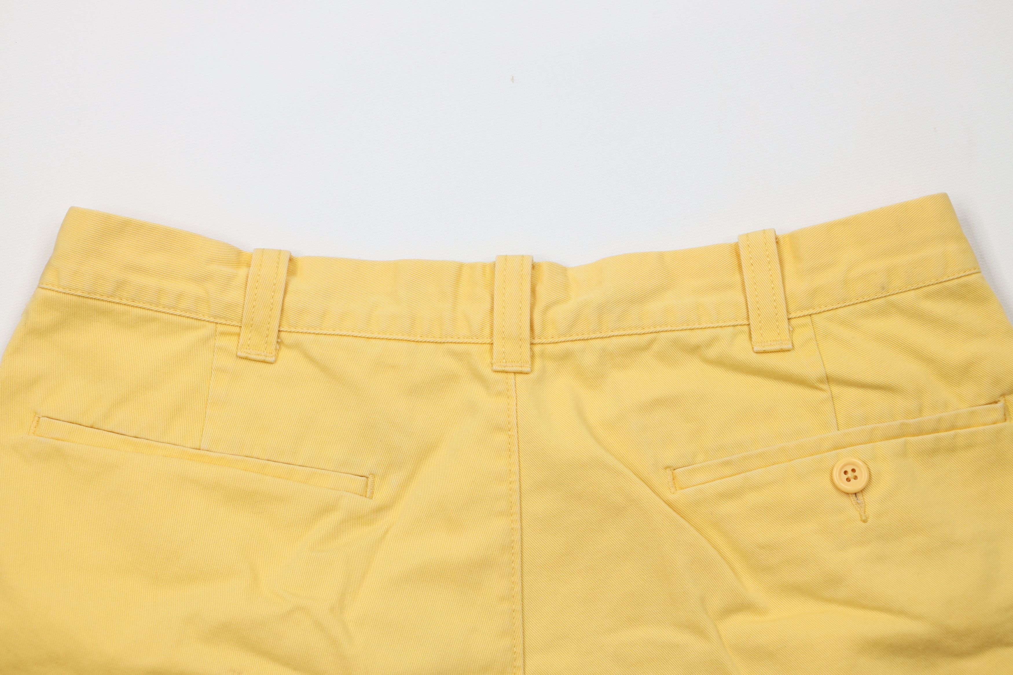J.Crew Vintage 90s Y2K J Crew Above Knee Chino Shorts Yellow Cotton Size US 32 / EU 48 - 9 Thumbnail