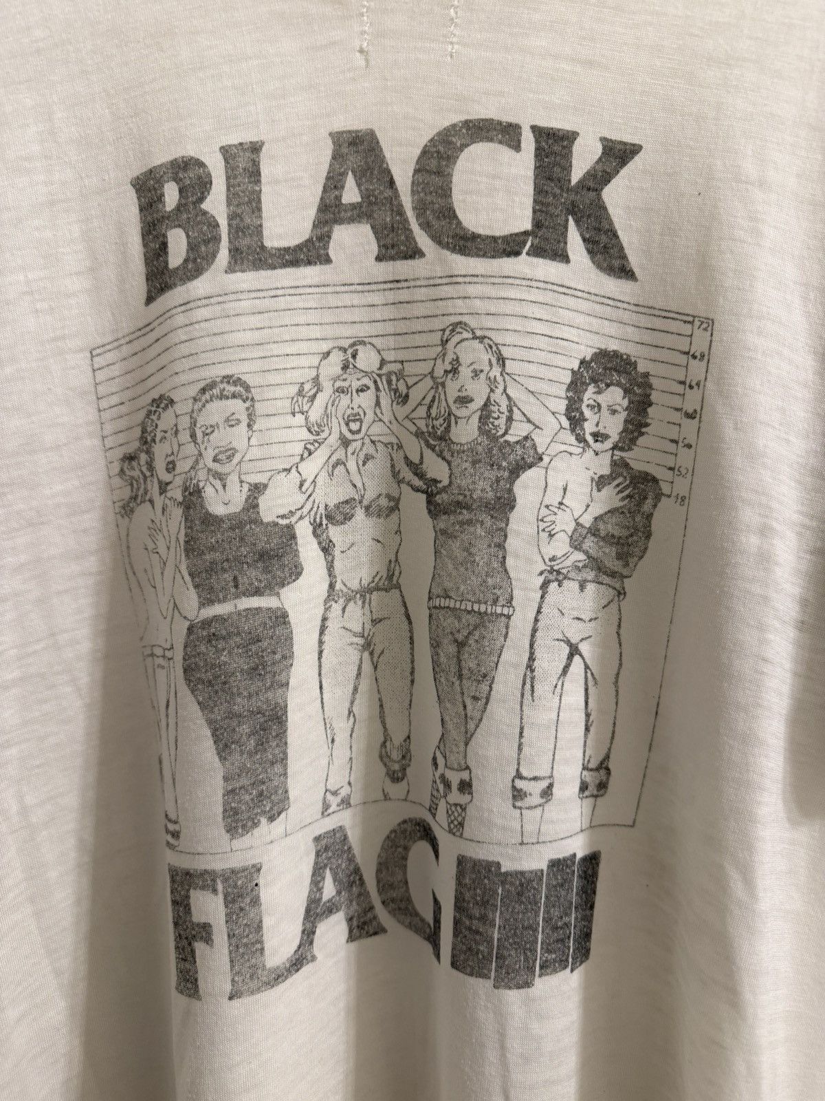 Band Tees 1980’s Black Flag – “Police Line-Up” Vintage Tee Size US L / EU 52-54 / 3 - 2 Thumbnail