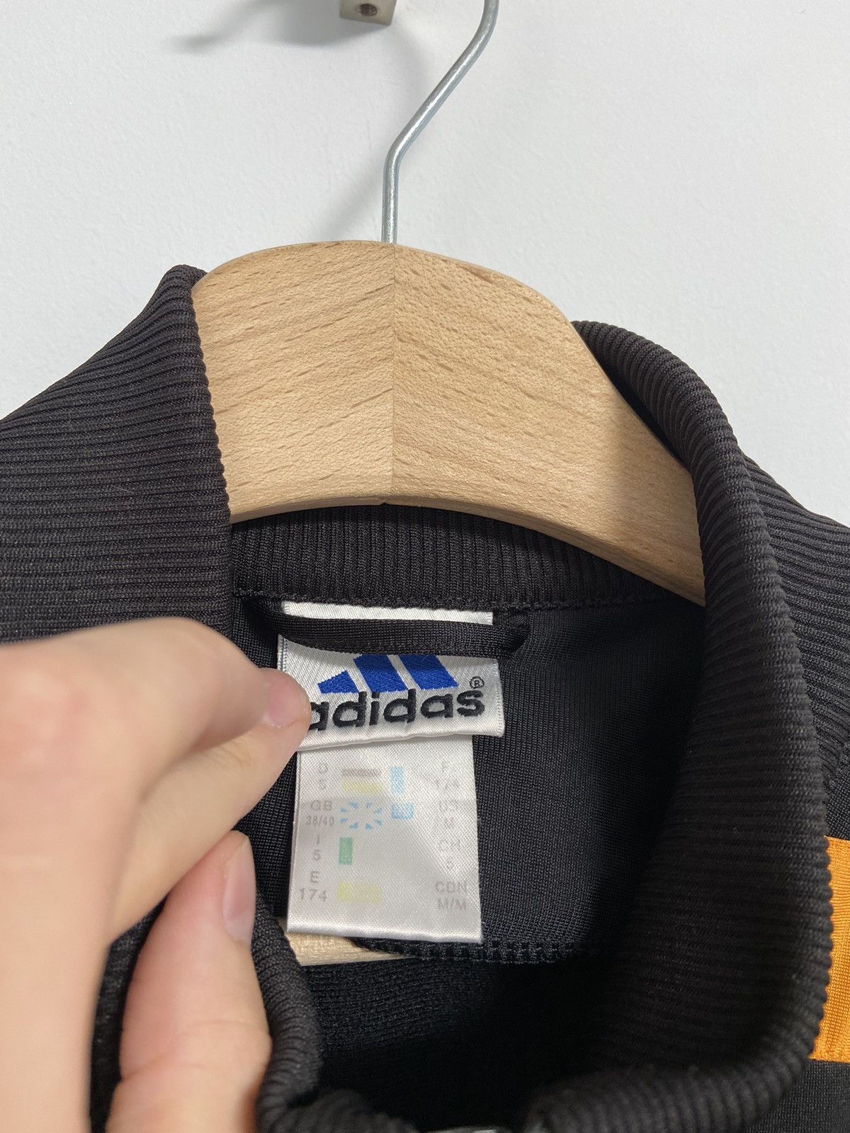 Vintage Adidas Track Top Black Vintage 90’s logo style Hype Size US S / EU 44-46 / 1 - 11 Thumbnail