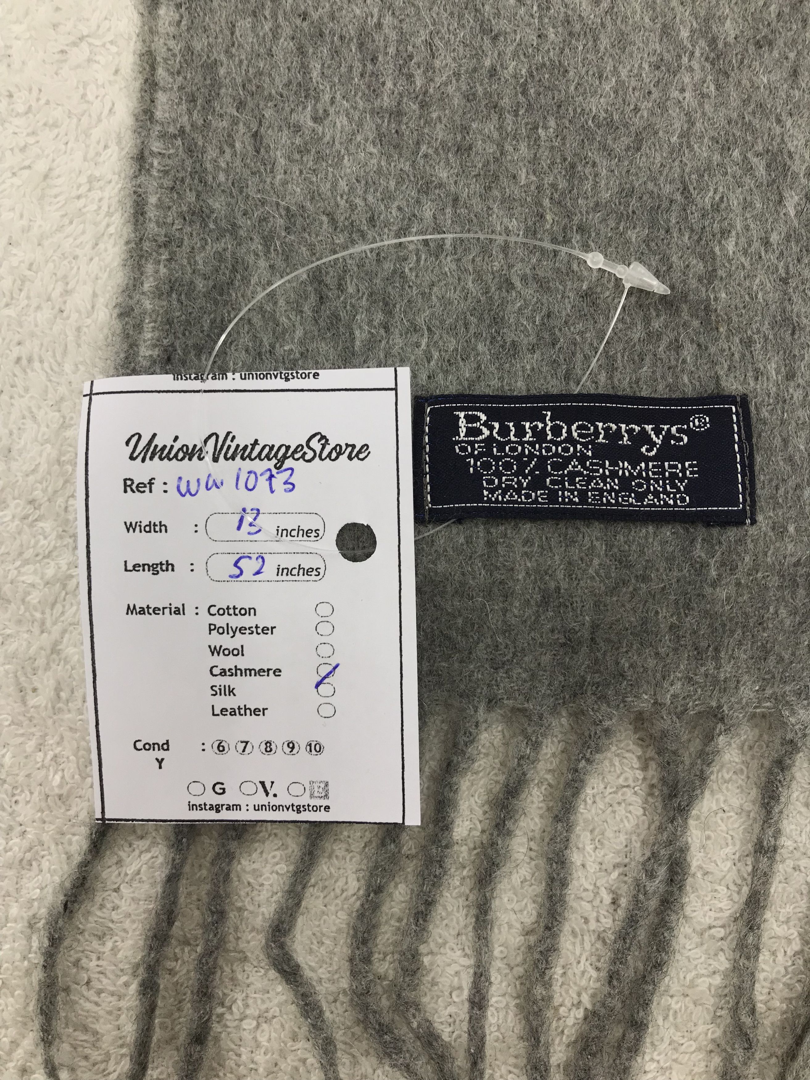 Burberry × Vintage Burberry Scarf / Muffler / Neckwear - WW1073 Size ONE SIZE - 5 Thumbnail
