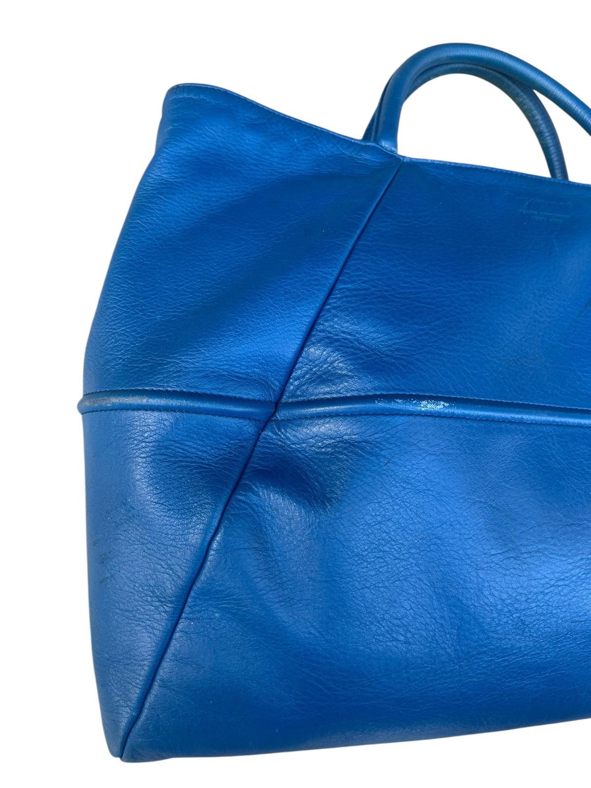 Leather Vintage 2000s Y2K Yohji Yamamoto Y’saccs All Leather Bag Size ONE SIZE - 7 Thumbnail