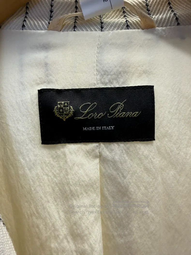 Loro Piana Loro Piana Striped Silk Cotton Jacket Size XS / US 0-2 / IT 36-38 - 7 Thumbnail