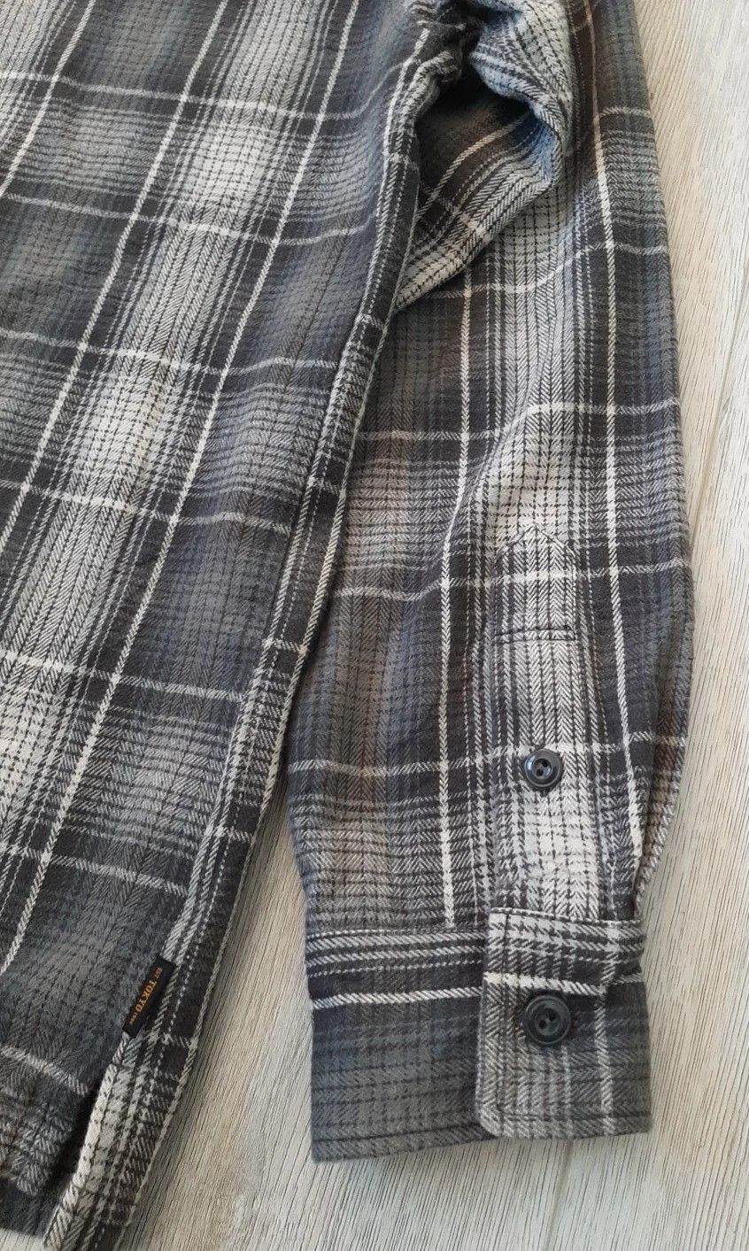 Neighborhood NEIGHBORHOOD Grey Plaid Flannel Shirt XL Crafted With Pride Size US XL / EU 56 / 4 - 7 Thumbnail