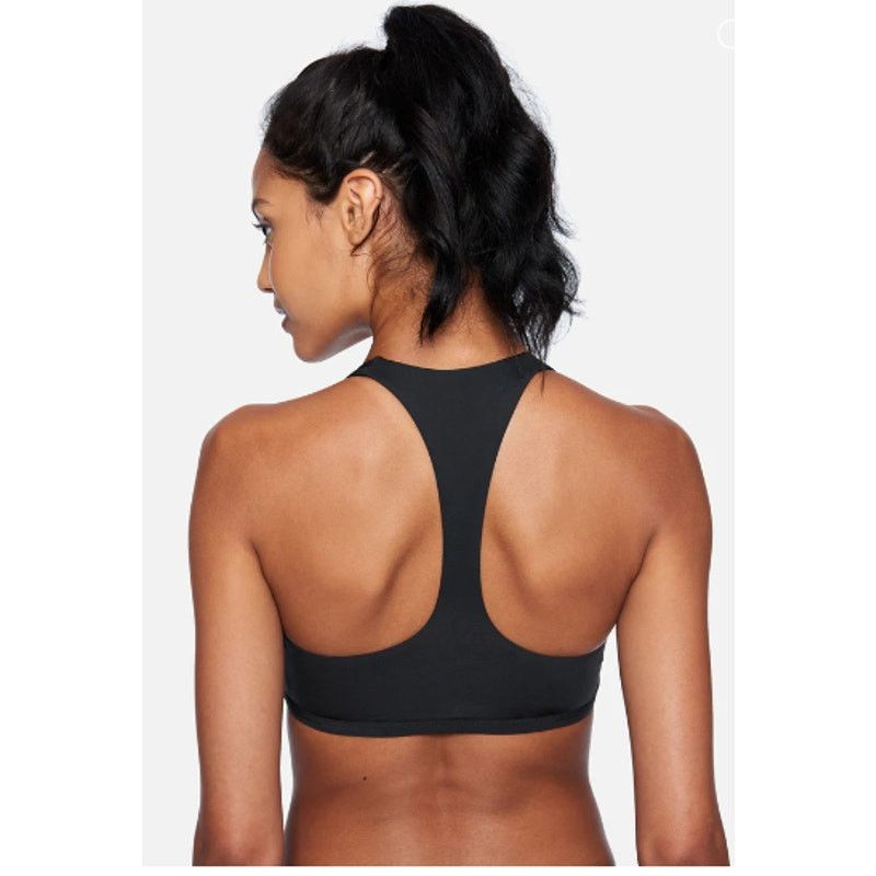 Hurley HURLEY Juniors' One And Only Solid Scoop Bikini Top Black L Size L / US 10 / IT 46 - 3 Thumbnail
