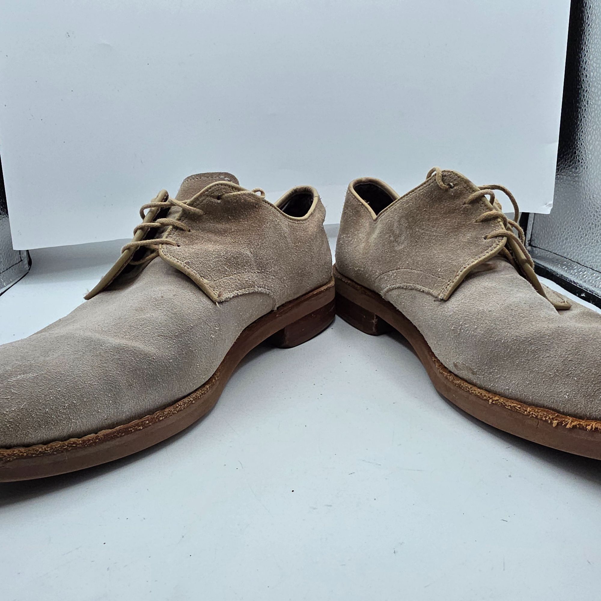 Allen Edmonds Allen Edmonds Mens Size 11 Beige Lace Up Suede Dress Shoes C Size US 11 / EU 44 - 2 Thumbnail