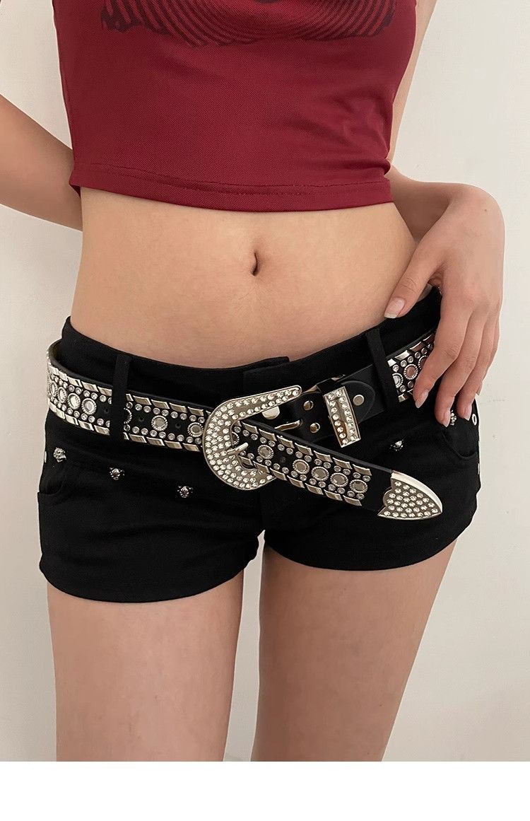 Japanese Brand Rhinestone Female Belt Size ONE SIZE - 1 Thumbnail