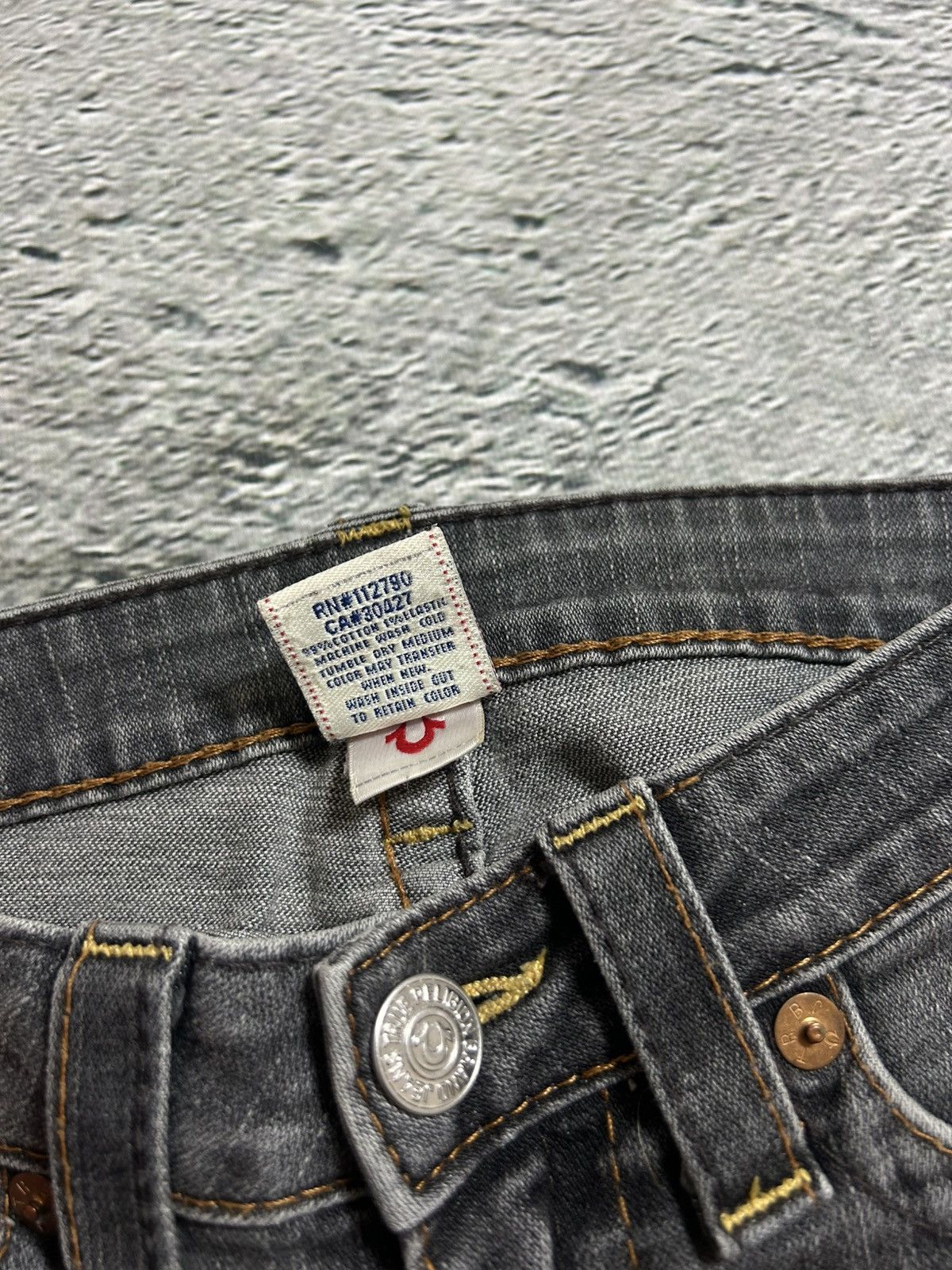 True Religion True Religion jeans vintage grey Billy flared Size 29" - 9 Thumbnail